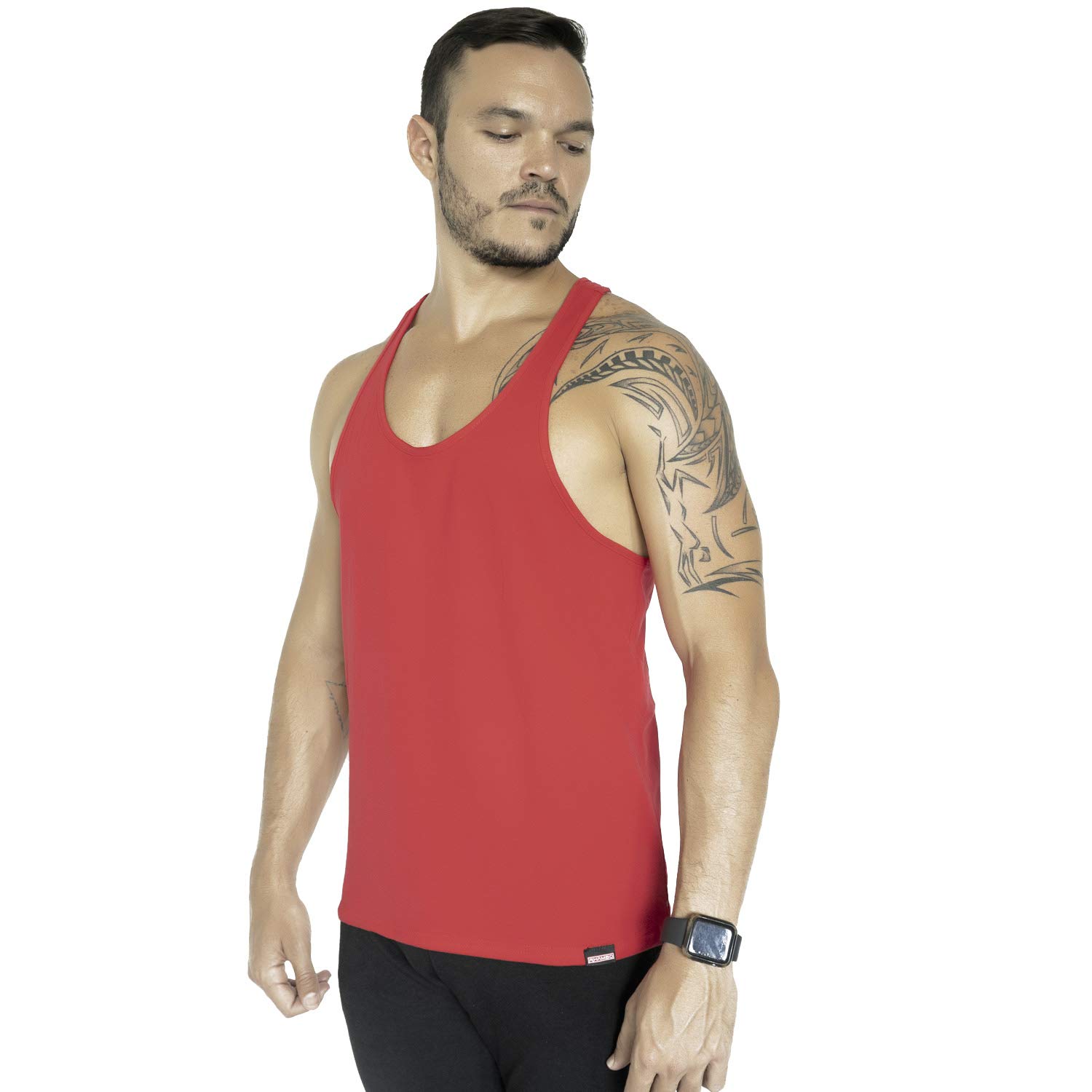 Gym Rabbit Bodybuilding Stringer Tank Top - Men's Workout Singlets for Weight Training & Fitness - Racerback Design (Red, X-Large) - Perfect for Gym, Bodybuilding & CrossFit