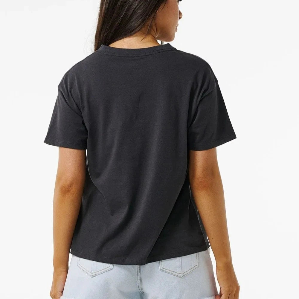 Rip Curl Women's Alchemy Relaxed Fit Short Sleeve T-Shirt - Casual Comfort for Beach, Surf & Everyday Wear