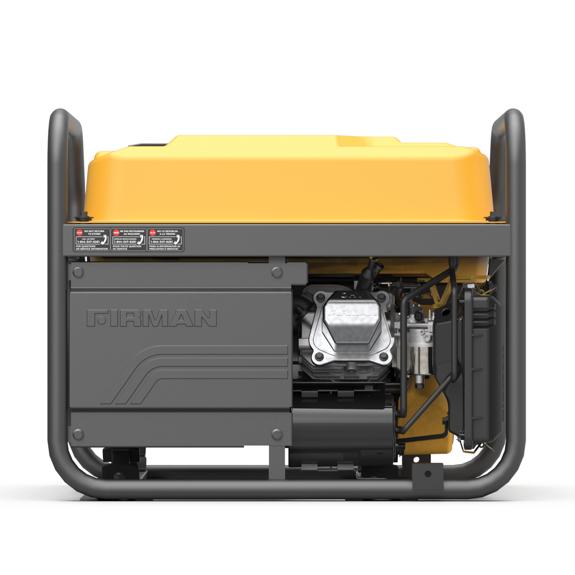 4550W Portable Gas Generator with Recoil Start - Reliable Power for Camping, Emergencies & Outdoor Activities