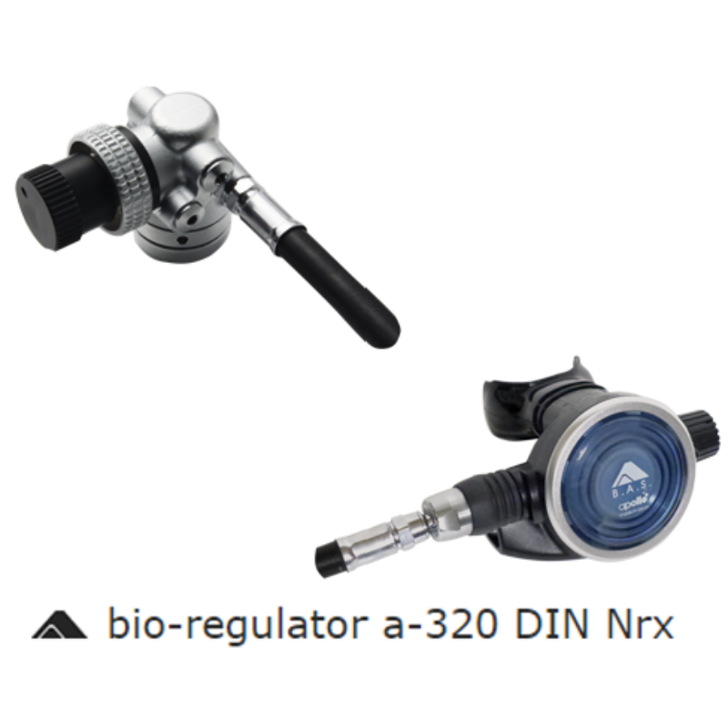 Apollo Bio Regulator A 320 Din Nitrox Scuba Diving Regulator - Premium Oxygen Regulator for Professional Divers & Underwater Exploration