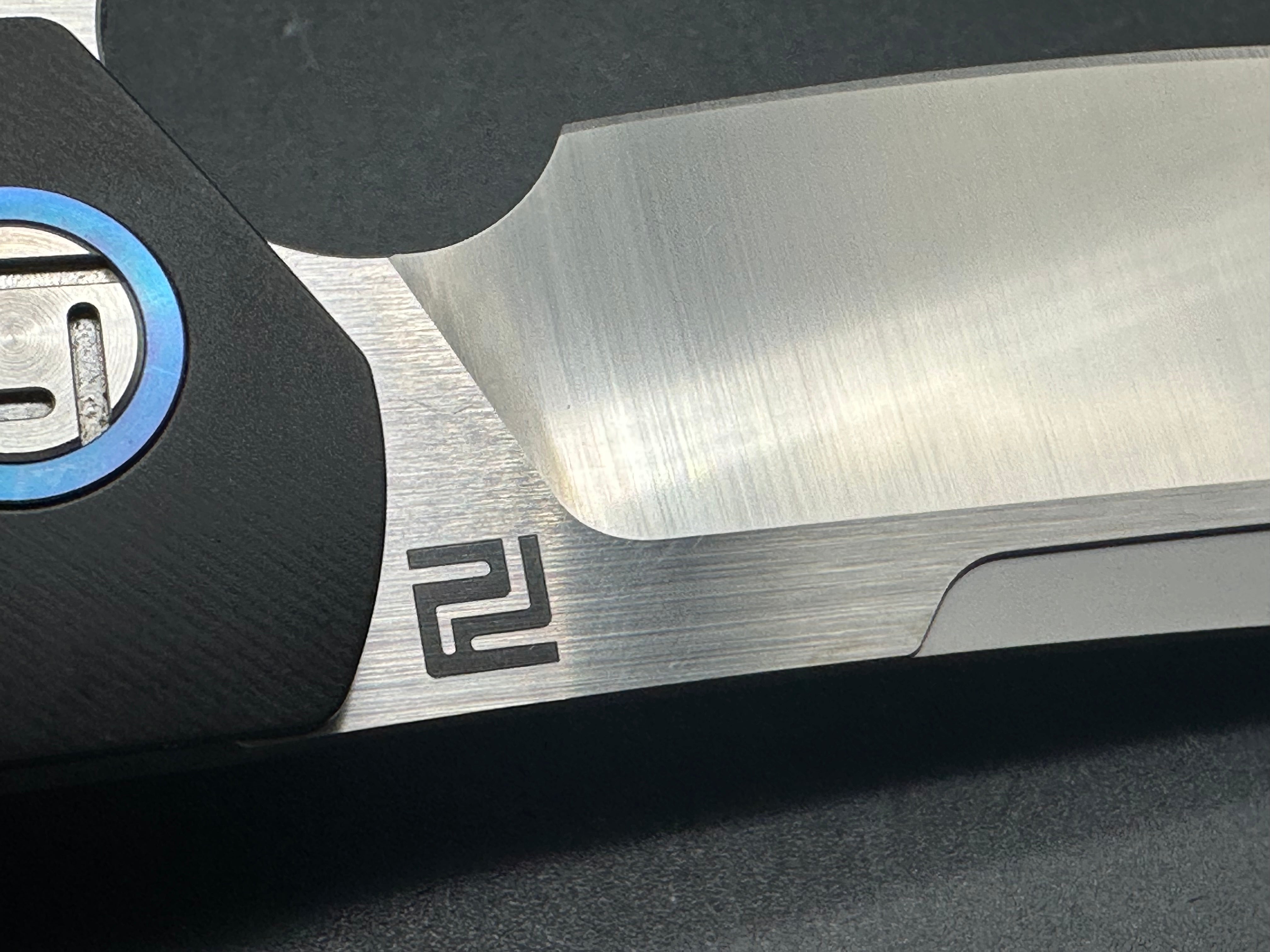 Artisan Cutlery 1815G BKM Tomahawk Tactical Pocket Knife - M390 Steel Wharncliffe Blade (3.8