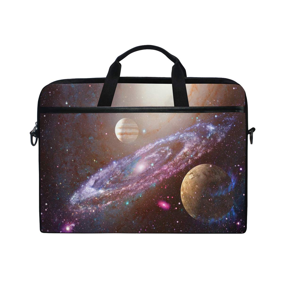 **QMXO 14-14.5 Inch Laptop Sleeve Case - Galaxy Planet Space Design, Protective Shoulder Bag for MacBook, Dell, HP - Perfect for Office, Travel & School (Men & Women)**