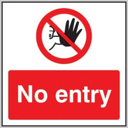 No Entry Sticker - High Visibility Vinyl Decal for Doors, Windows & Restricted Areas - Perfect for Offices, Warehouses & Safety Zones