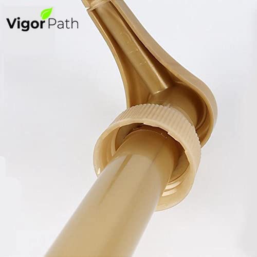 Gold Coffee Syrup Pumps (6 Pack) - Dispenser Pump for 25.4 Oz/750ml Syrup Bottles - Perfect for Coffee Shops, Bars & Home Brewing - Leak-Proof & Durable Coffee Flavoring Syrup Pump for Espresso, Latte & Iced Coffee Making