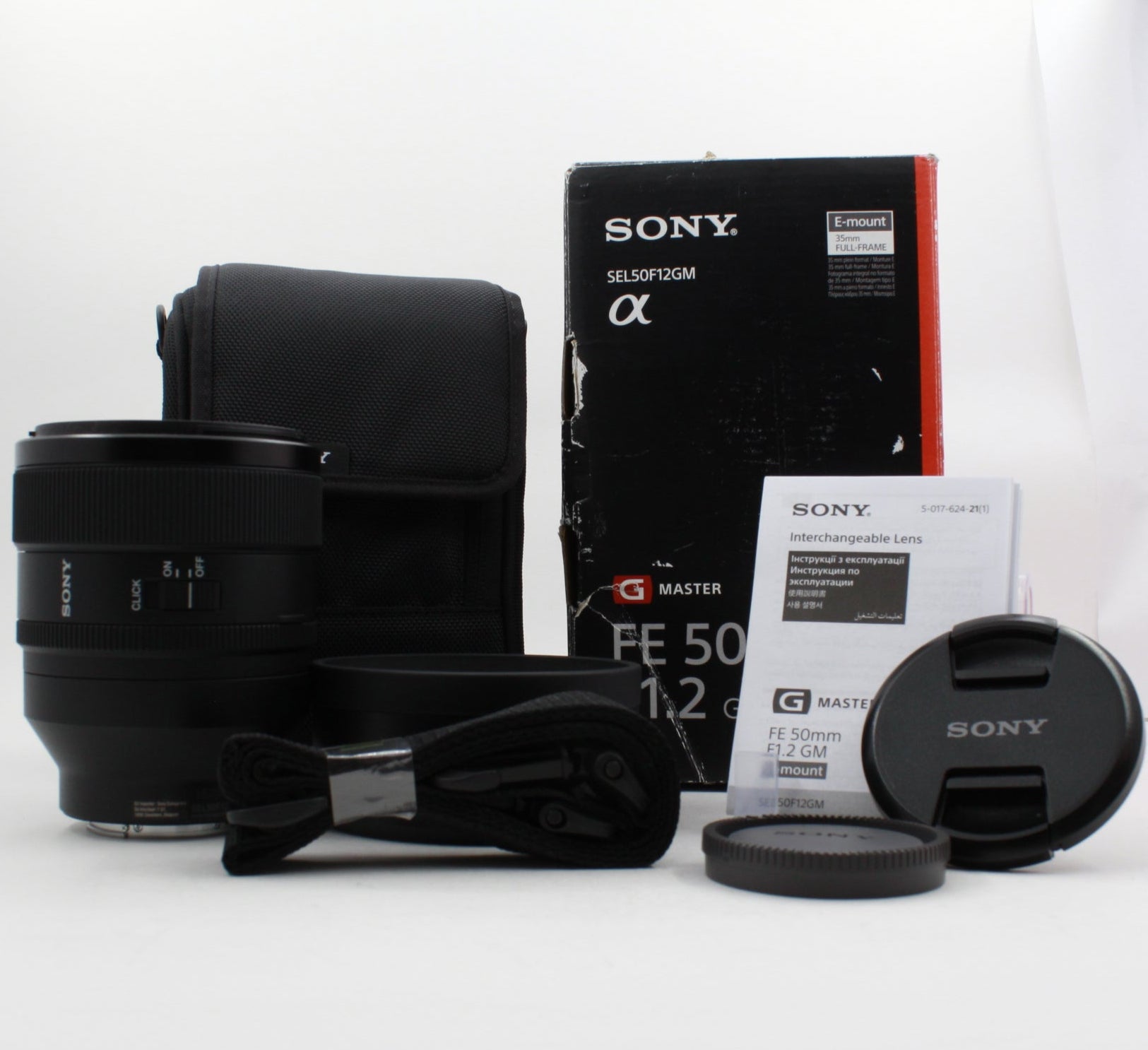Open Box Excellent Condition Sony FE 50mm f/1.2 GM Lens - Premium Portrait & Low-Light Photography for Professionals