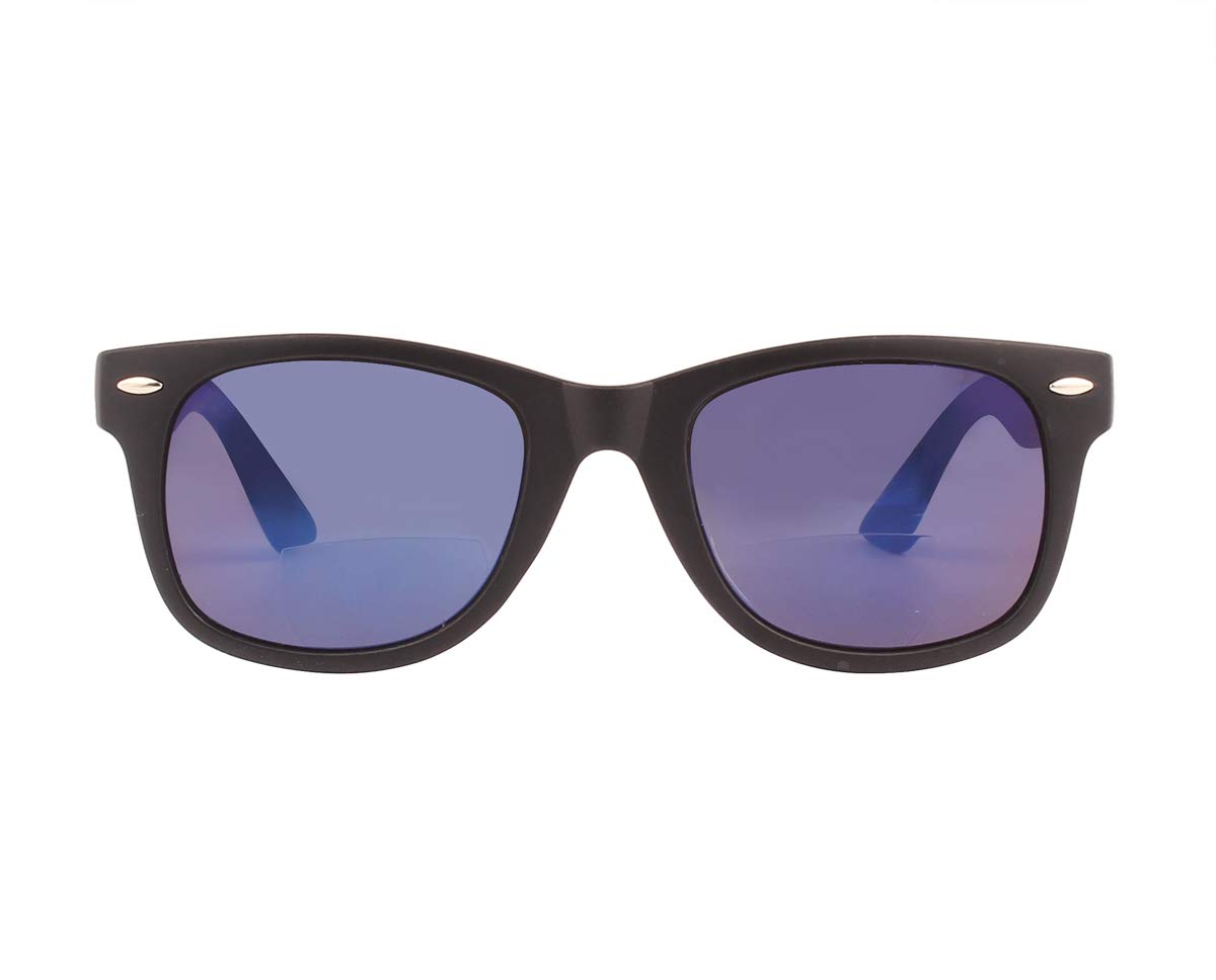 Poxas Classic Bifocal Reading Sunglasses for Men & Women - UV Protection Polarized Eyewear for Outdoor Reading, Fishing & Driving | Retro Style Readers with Comfortable Fit