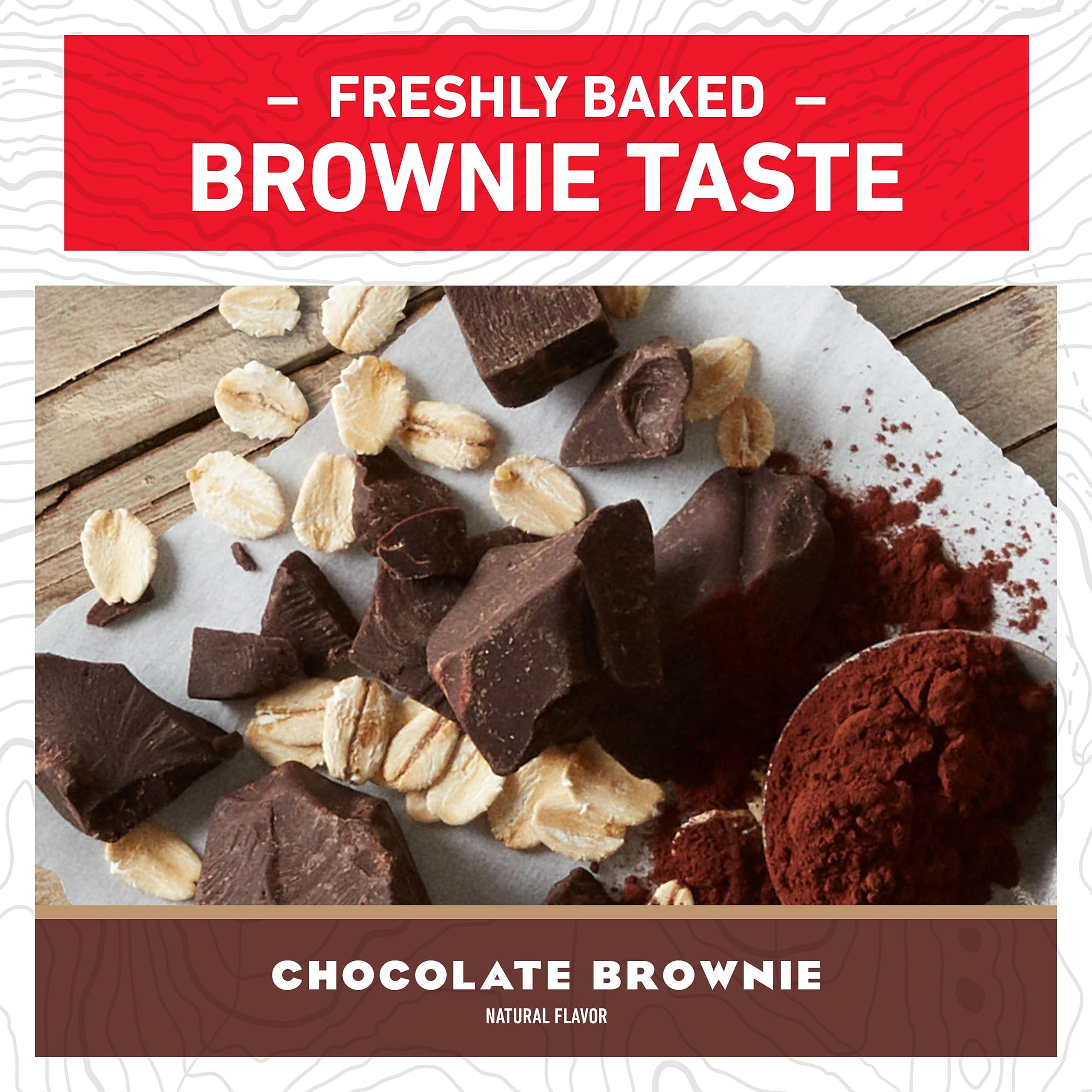 Clif Bar Chocolate Brownie - 10g Protein Energy Bar - Organic Oats - for Hiking & Workouts