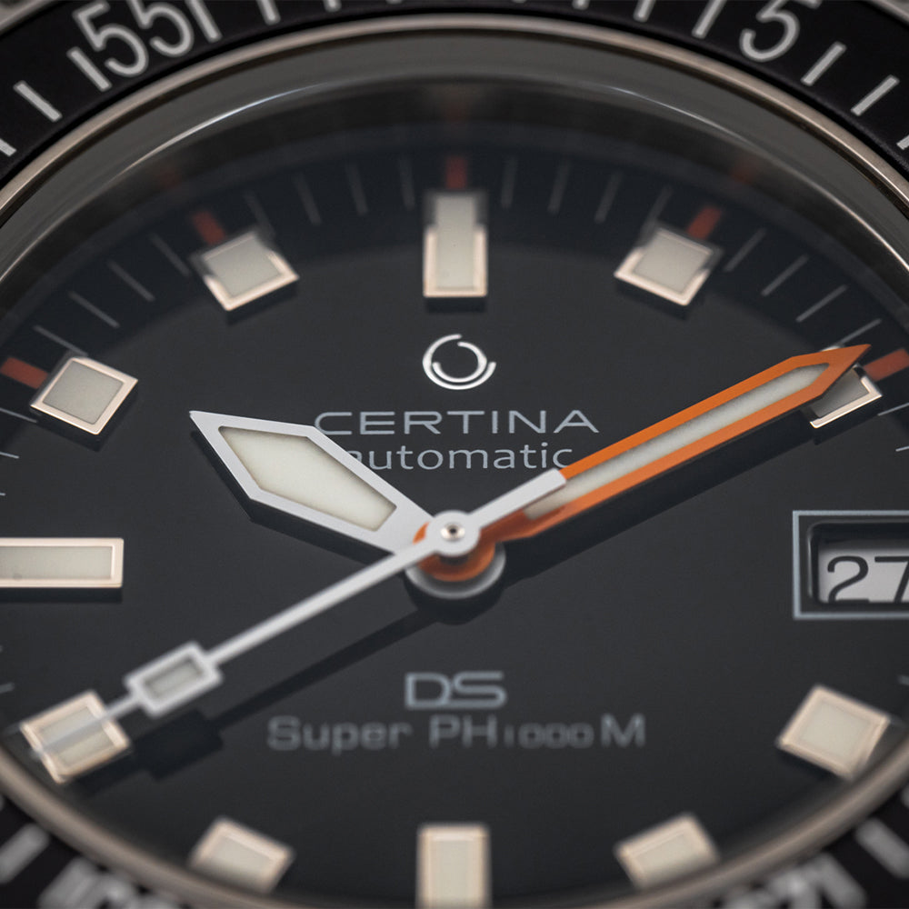 DS Super PH1000M 43.5mm Black Men's Watch with Durable Nylon Strap - Perfect for Outdoor Adventures, Sports & Casual Wear