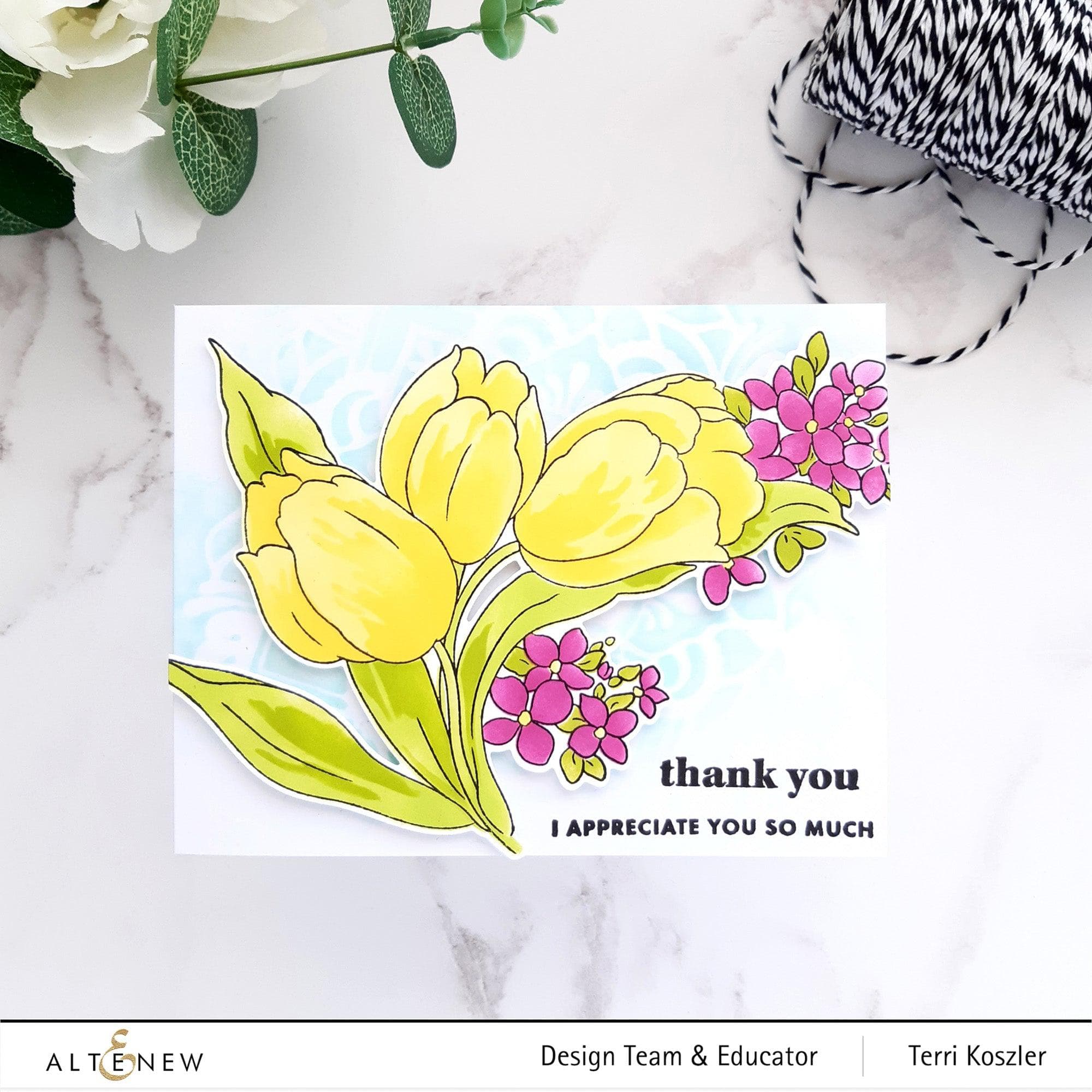 Build a Garden: Tulips & Friends Die-Cut Bundle for Card Making & Scrapbooking - Perfect for DIY Greeting Cards, Home Decor, and Paper Crafts