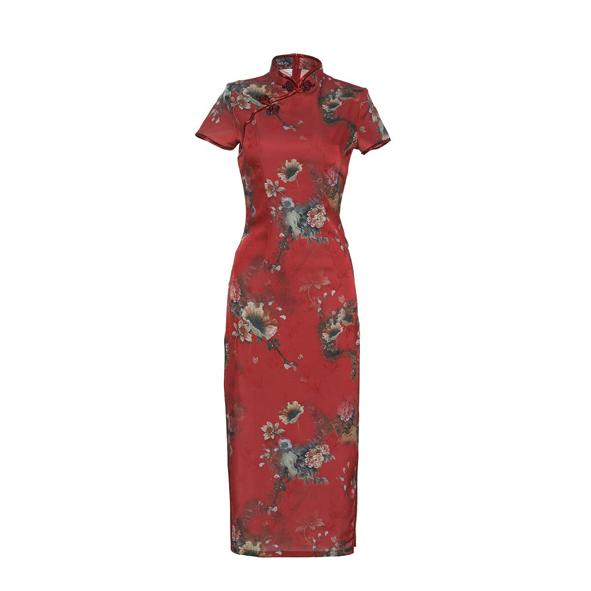 Shanghai Story Chinese Style Floral Long Cheongsam Dress - Vintage Qipao Gown for Women | Perfect for Weddings, Parties & Cultural Events