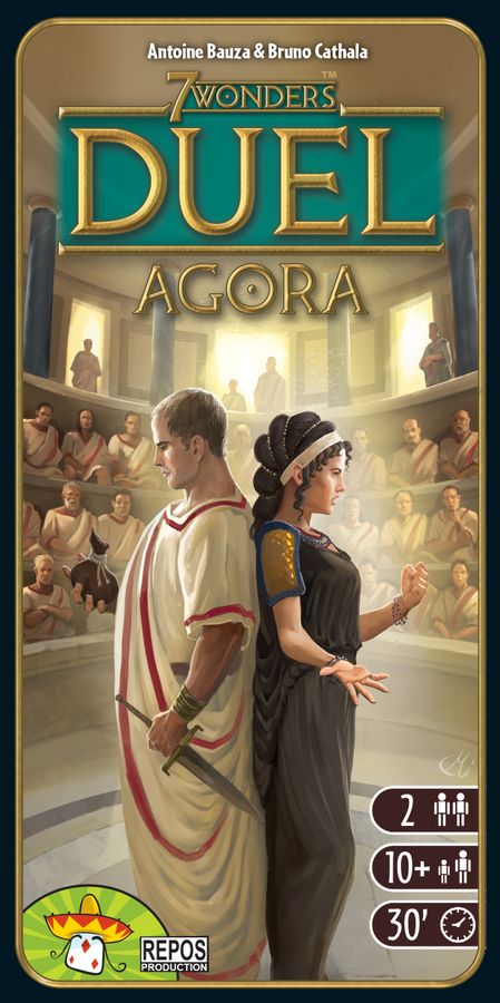 7 Wonders Duel: Agora Expansion Board Game - Strategic Card Game for 2 Players - Perfect for Game Nights and Couples Date Nights