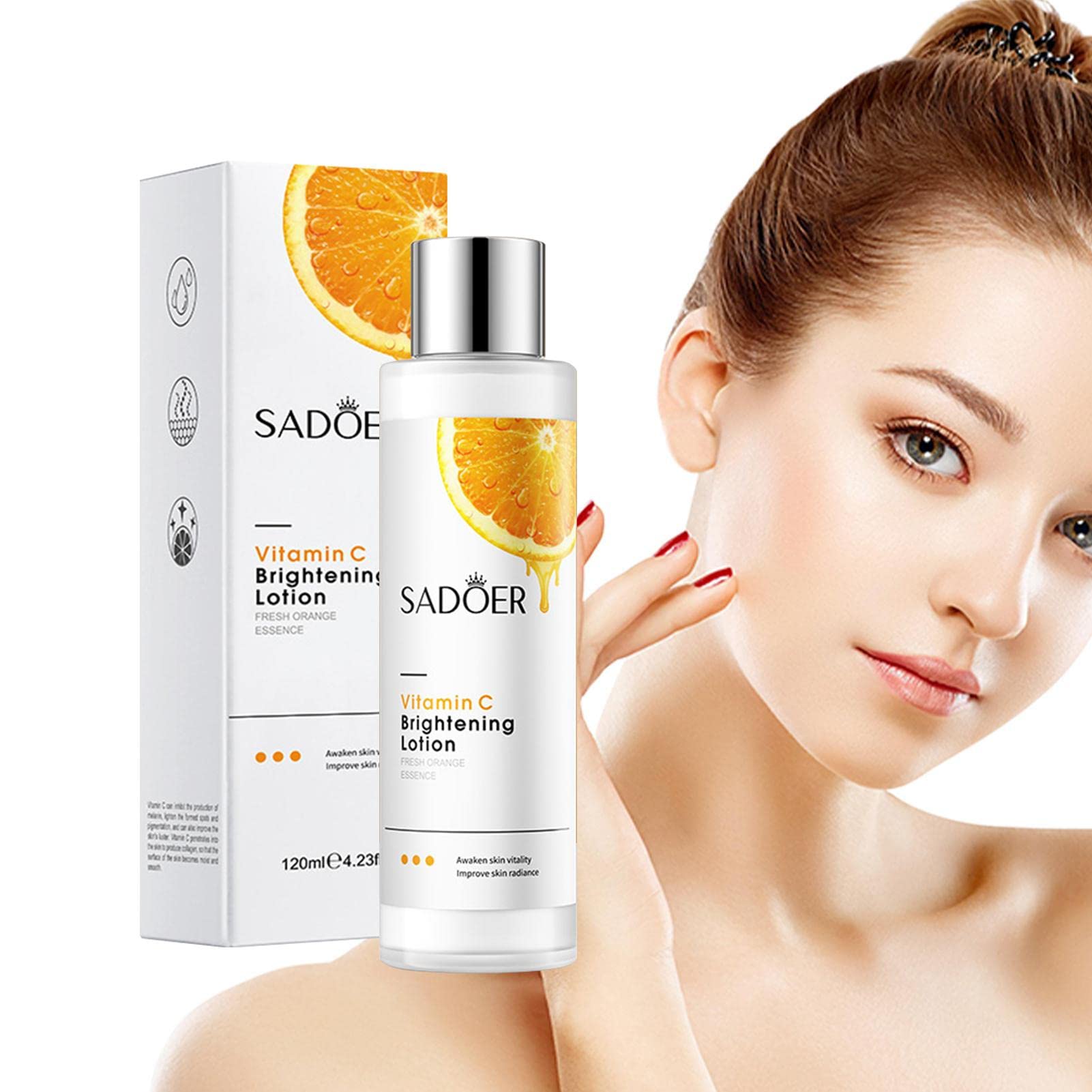 Vitamin C Face Toner for Oily Skin - 4oz Brightening & Hydrating Toner Lotion with Moisturizing Benefits | Perfect for Daily Skincare Routine & Post-Workout Refreshment