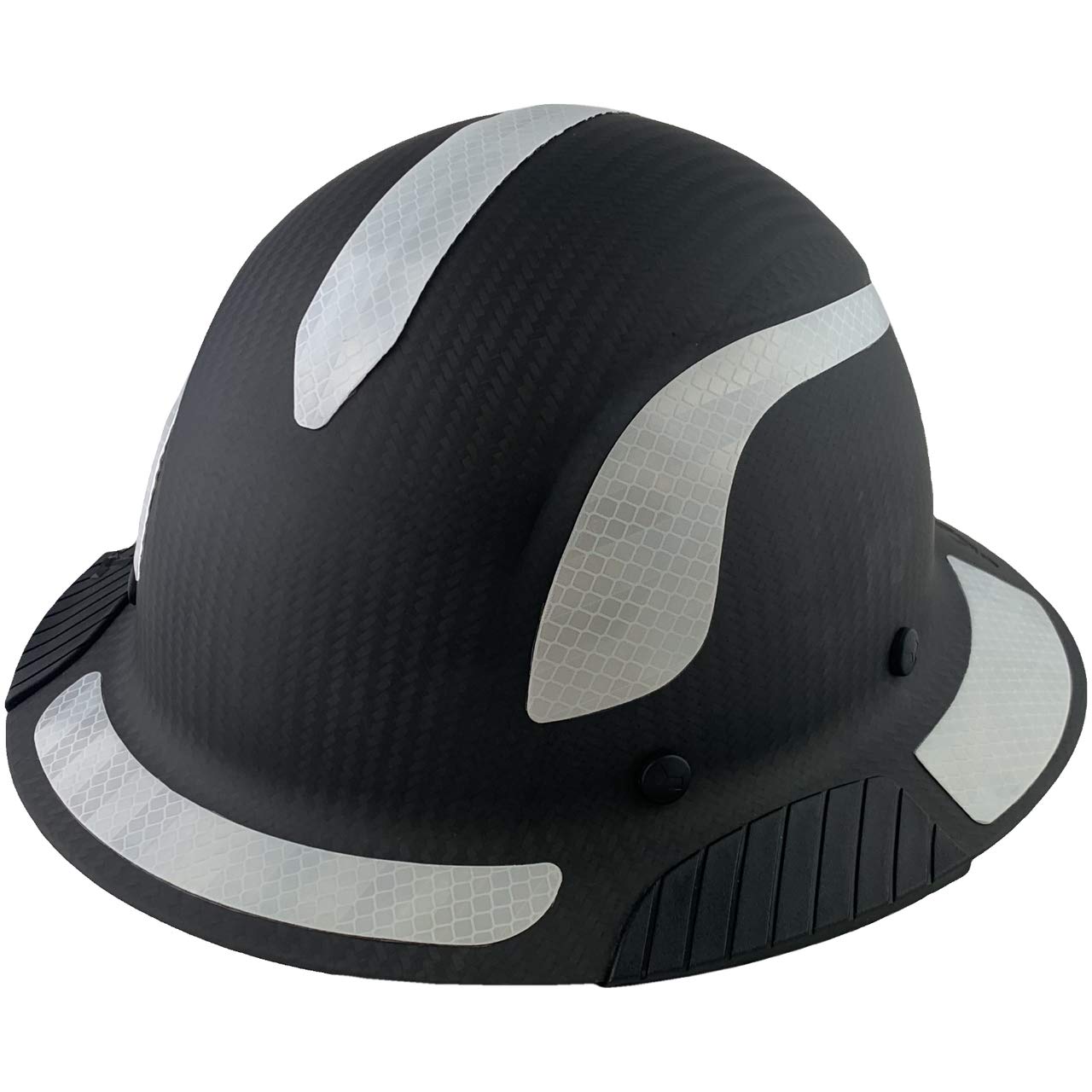 Premium Carbon Fiber Safety Helmet - ANSI Certified Full Brim Hard Hat with Reflective Strips - Matte Black Construction Helmet with Storage Tote Bag - Ideal for Construction, Mining & Industrial Work Safety