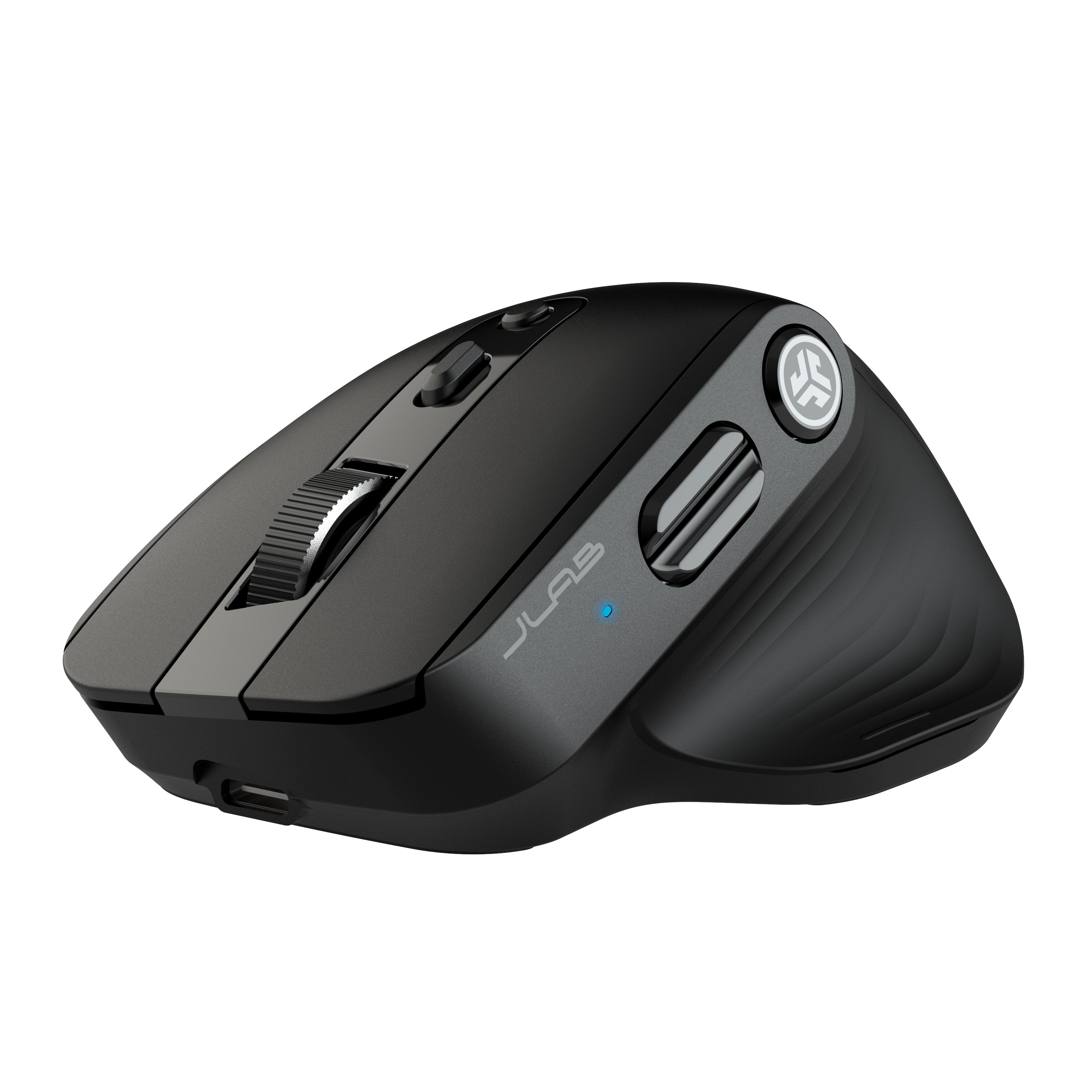 Epic Wireless Mouse 2 - Black Ergonomic Computer Mouse for PC, Laptop, Gaming & Office Use - Long Battery Life, Silent Click, USB Receiver