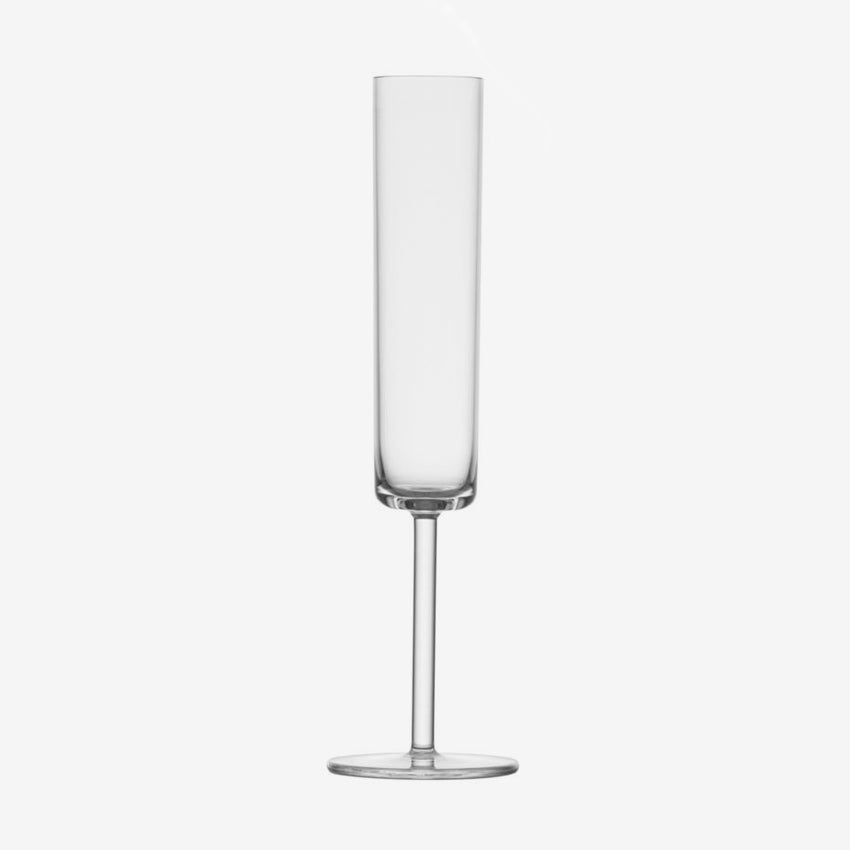 Fortessa Urbo Champagne Flute Set of 6 - Elegant Crystal Glassware for Parties, Weddings & Celebrations - Perfect for Toasting & Special Occasions