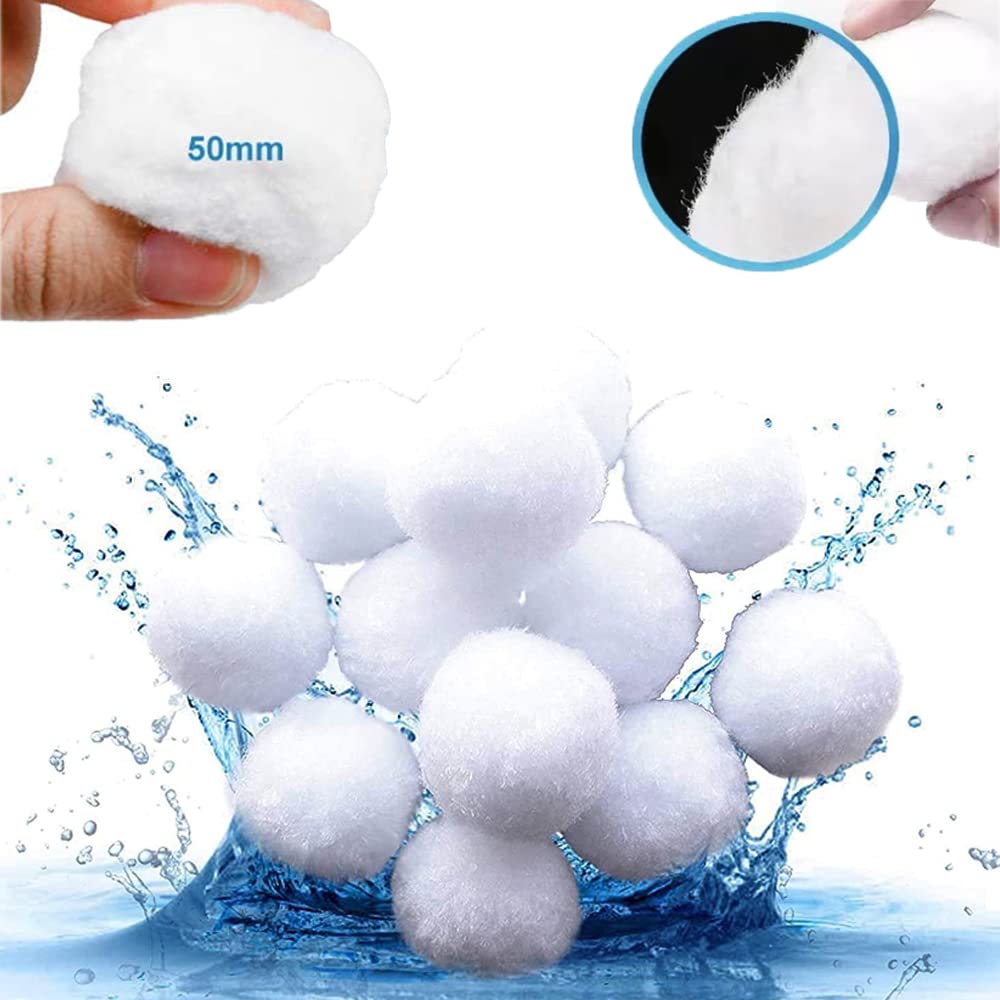 **Caroca 3.1 lbs Reusable Pool Filter Balls – Eco-Friendly Fiber Filter Media for Sand Filter Pumps, Swimming Pools & Aquariums (Replaces 105 lbs of Sand) – Perfect for Clean Water in Pools, Spas & Fish Tanks**