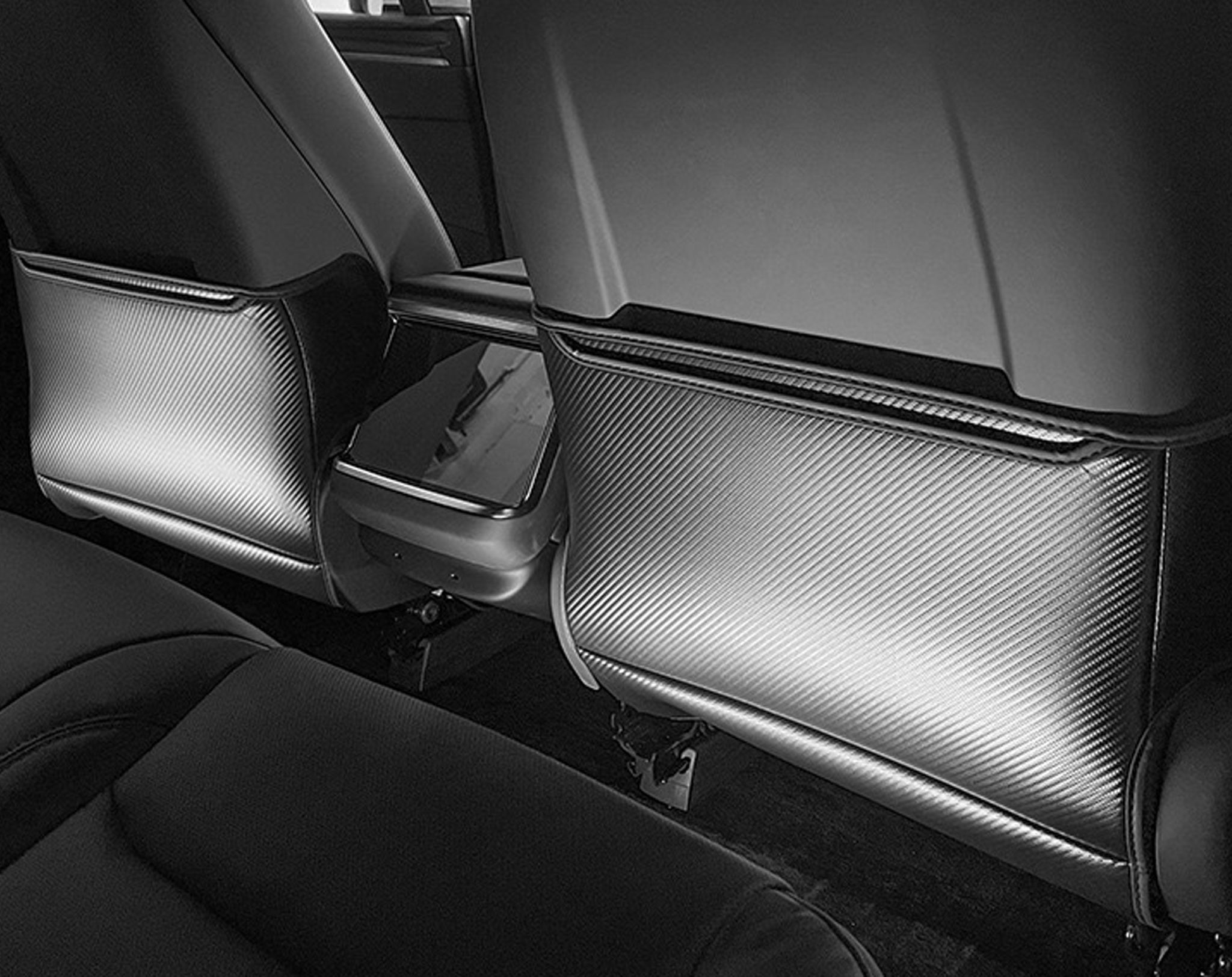 Tesla Model S/X Seat Back Kick Protector Mats - Durable Car Seat Protectors for Kids & Pets - Perfect for Road Trips, Family Travel and Daily Commutes