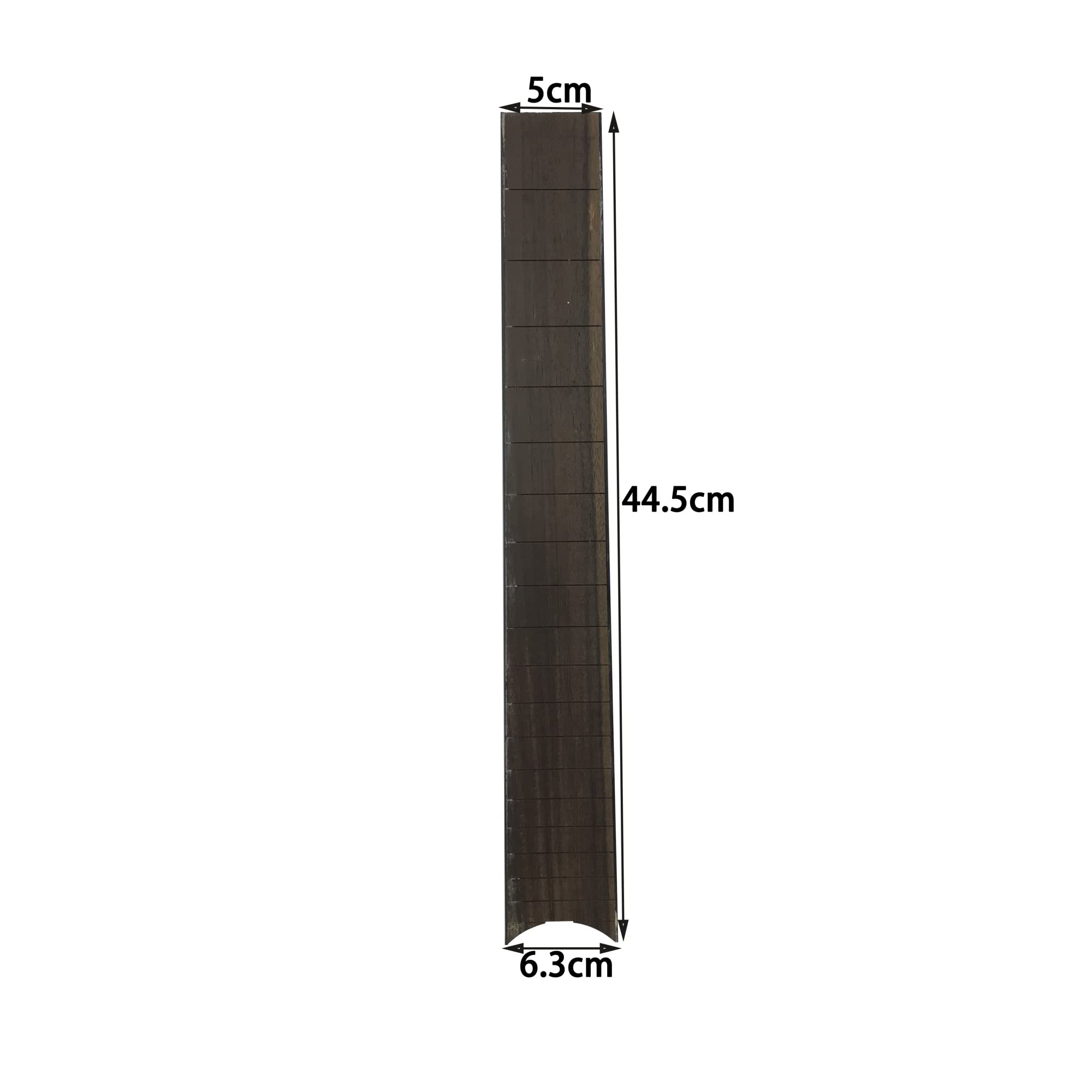 Rosewood Fretless Fingerboard 19-Fret Acoustic Guitar Replacement Neck - Unfinished DIY Guitar Neck for Custom Builds & Repairs | Perfect for Luthiers & Musicians