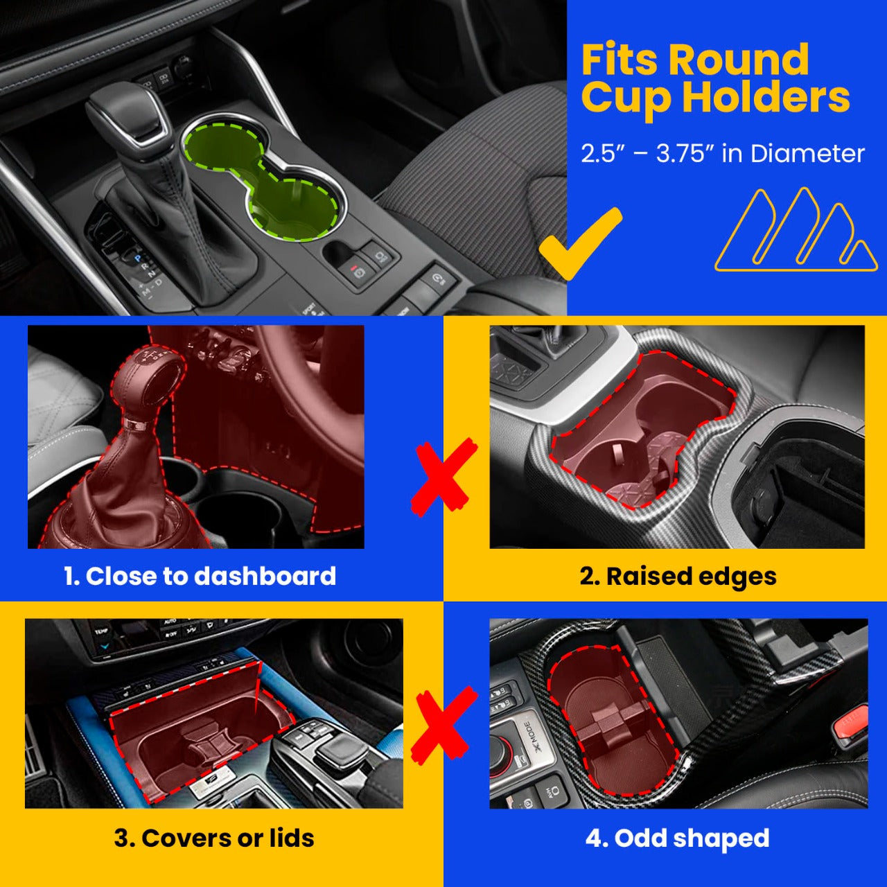 Hydro Expander® Expandable Cup Holder - Fits Up to 3.8