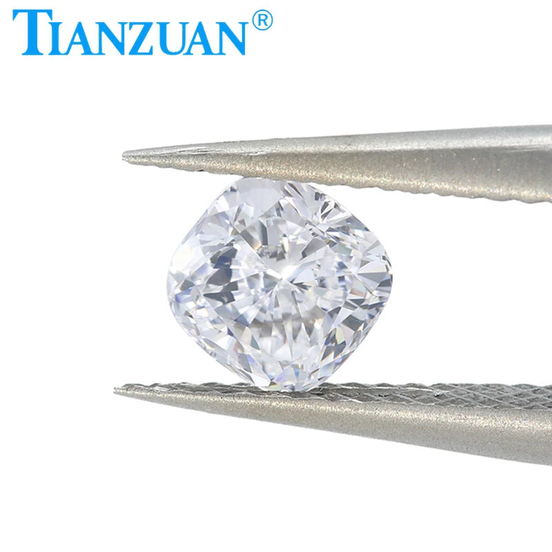 Lab Grown Diamond HPHT Cushion Cut D Color VVS1/VS1 2EX Loose Gemstone with GEMID Certification - Perfect for Engagement Rings, Jewelry Making & Custom Designs