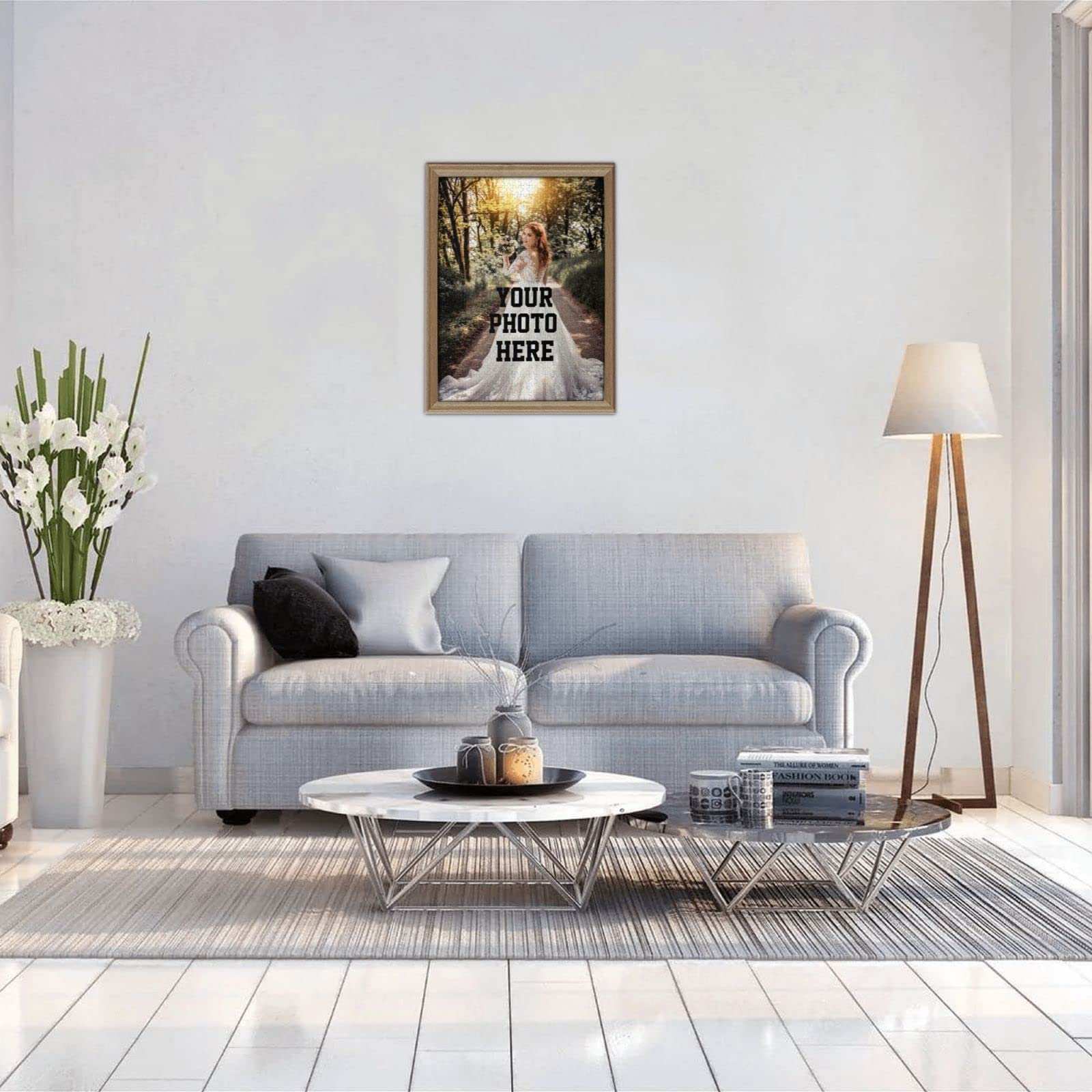 500-Piece Custom Photo Puzzle - Personalized Jigsaw Puzzle with Your Image or Text - 300/500/1000 Pieces - Perfect Gift for Adults & Teens - Great for Family Game Nights, Birthday Presents & Home Decor