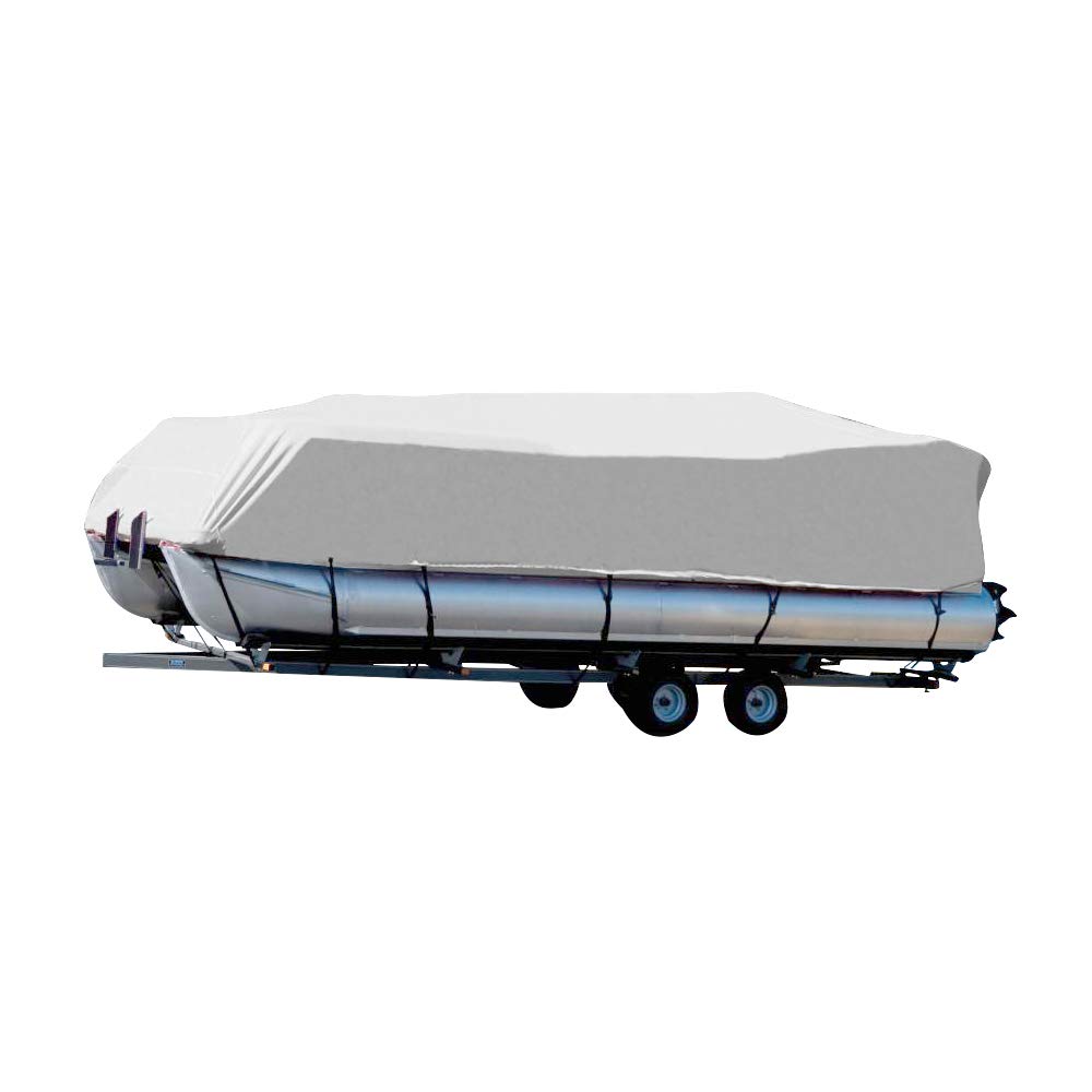 Seamander 25ft-28ft Waterproof Heavy Duty Pontoon Boat Cover - Fits Beam Width Up to 102 Inches, Trailerable - Perfect for Outdoor Storage & Boat Protection