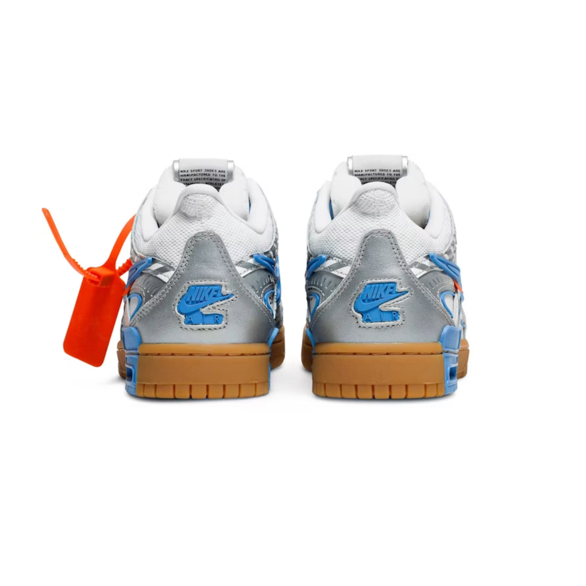 Nike Air Rubber Dunk Off-White 'UNC' Sneakers - Men's Basketball Shoes for Streetwear & Casual Style | Perfect for Urban Fashion & Sneaker Collectors