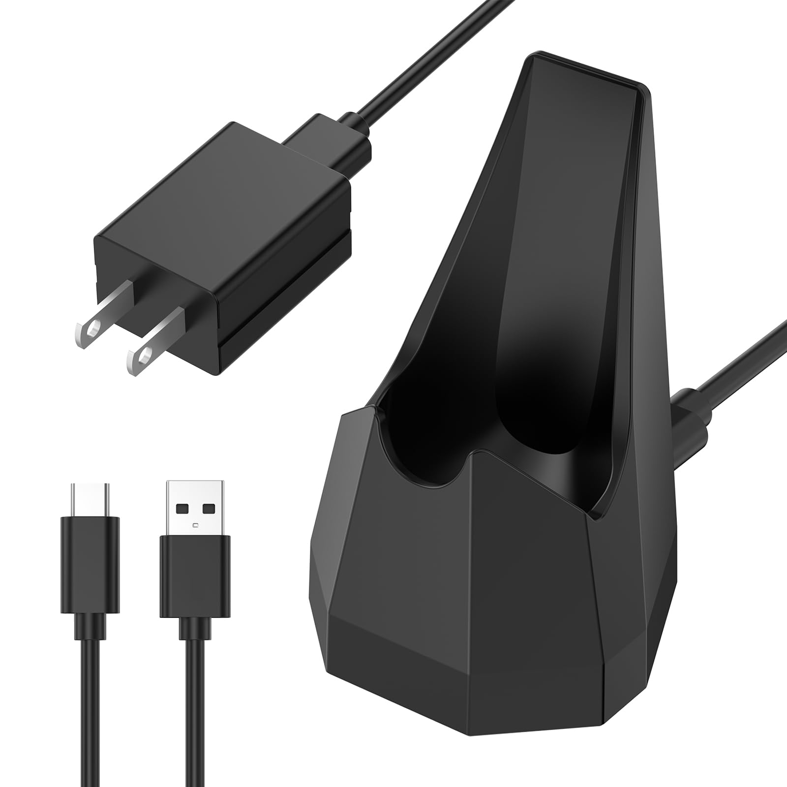 Manscaped 4.0 Charging Dock Replacement with USB-C Cable & AC Adapter - Wireless Charging Stand Base for Electric Groin Hair Trimmer - Perfect for Travel, Gym & Home Grooming