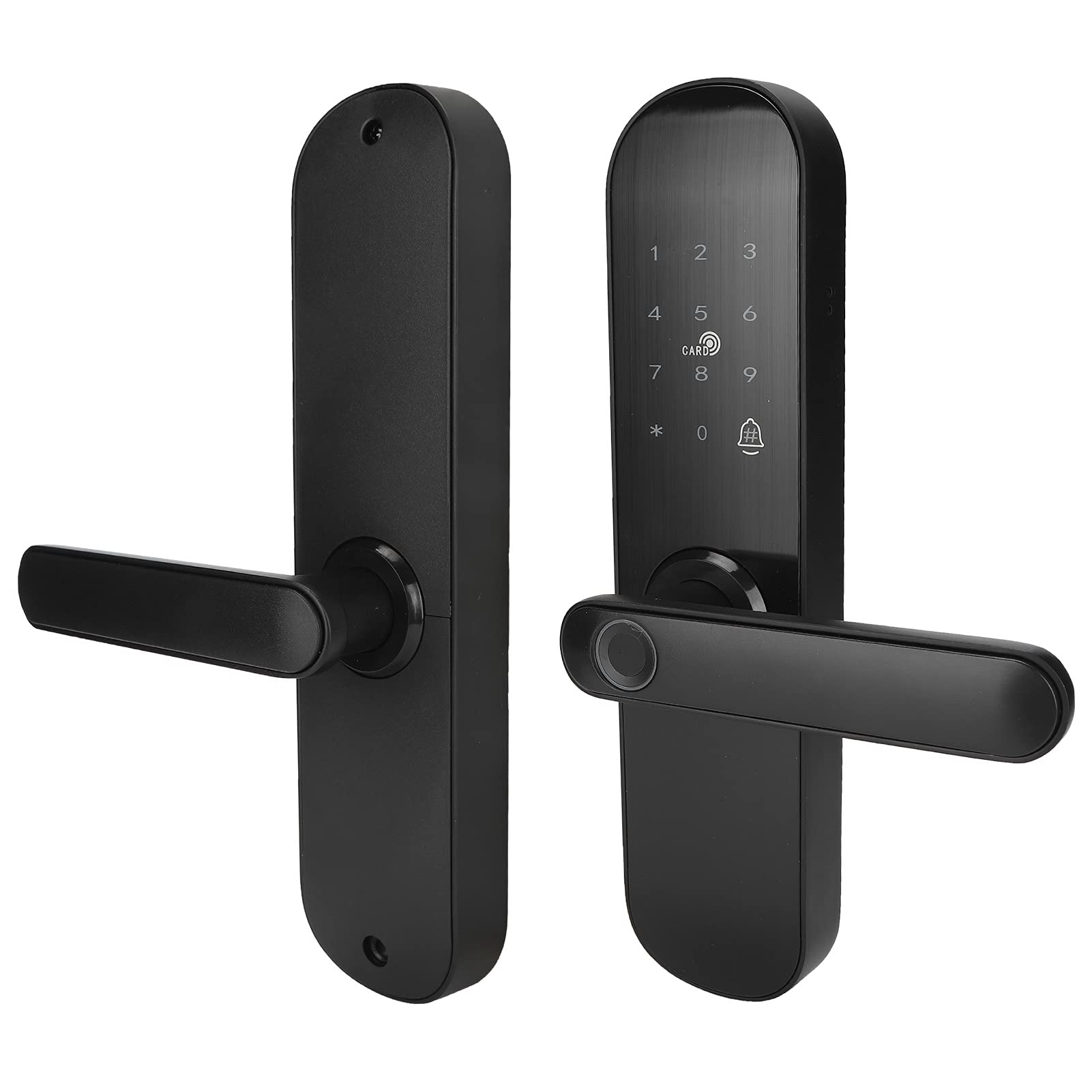 Shanrya Smart Door Lock - 5-in-1 Waterproof Fingerprint & RFID Keyless Entry System for Home Security - Perfect for Balcony, Front Door & Apartment Access Control