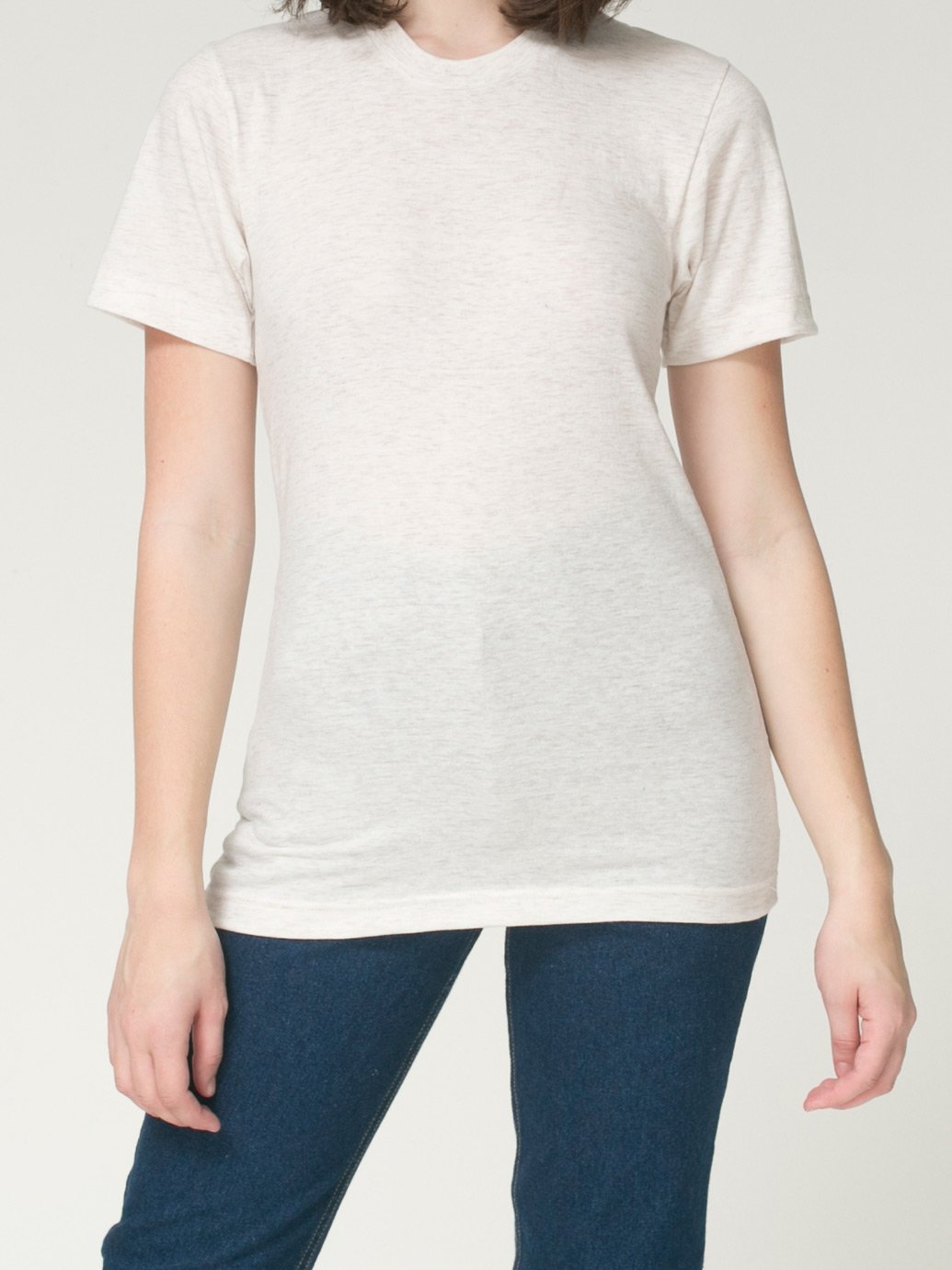 American Apparel Men's Tri-Blend Short Sleeve Track Shirt - Soft Cotton Blend Tee for Casual Wear, Gym & Everyday Comfort