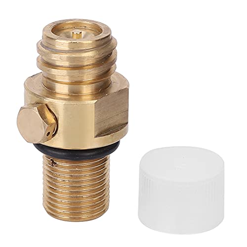 Premium Brass CO2 Refill Adapter for Soda Makers - High-Quality Soda Valve Replacement for Home & Commercial Use - Perfect for Kitchen Carbonation, DIY Sparkling Water, and Beverage Dispensing Systems