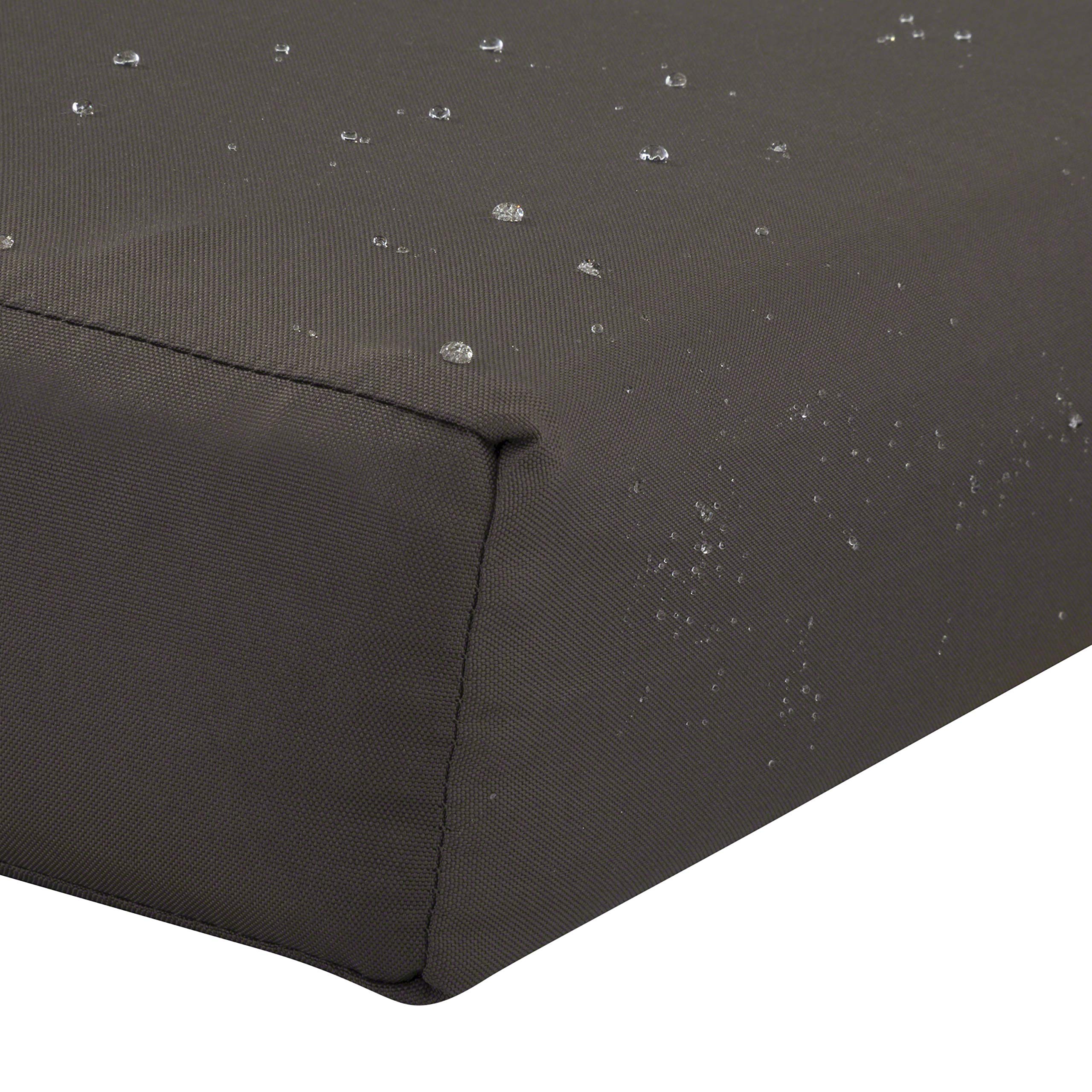 Water-Resistant Patio Chair Cushion 18x18 Inch - Dark Taupe for Outdoor Furniture