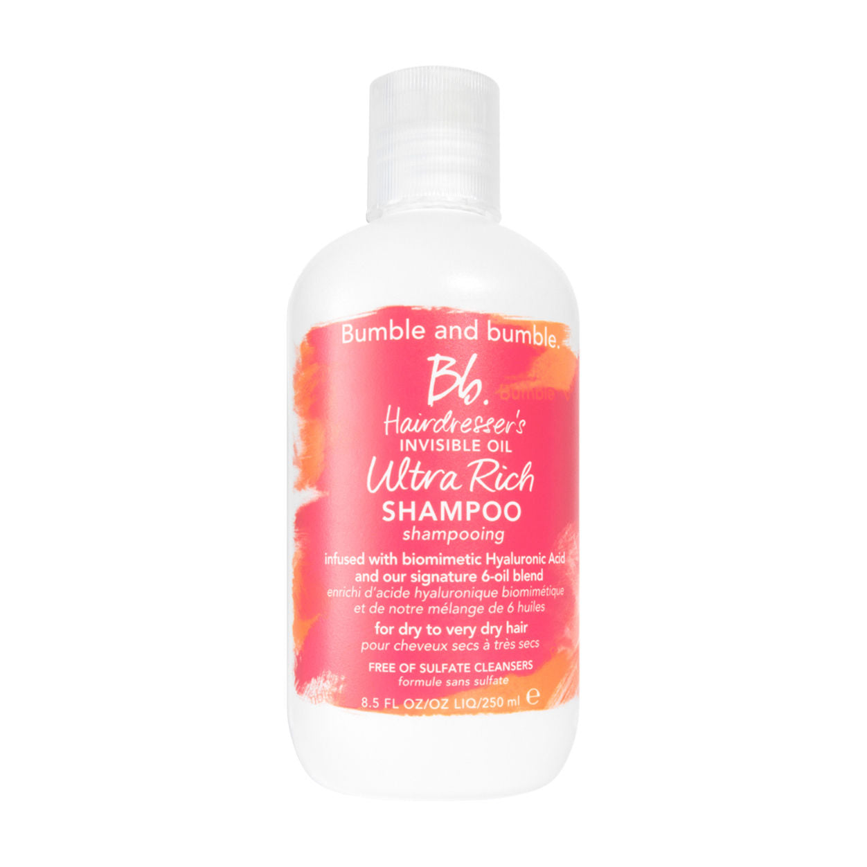 Hairdresser's Invisible Oil Ultra Rich Shampoo for Dry & Damaged Hair | Sulfate-Free Moisturizing Shampoo with Argan Oil | Salon-Quality Hair Care for Frizz Control & Shine Enhancement | Perfect for Daily Use & Color-Treated Hair