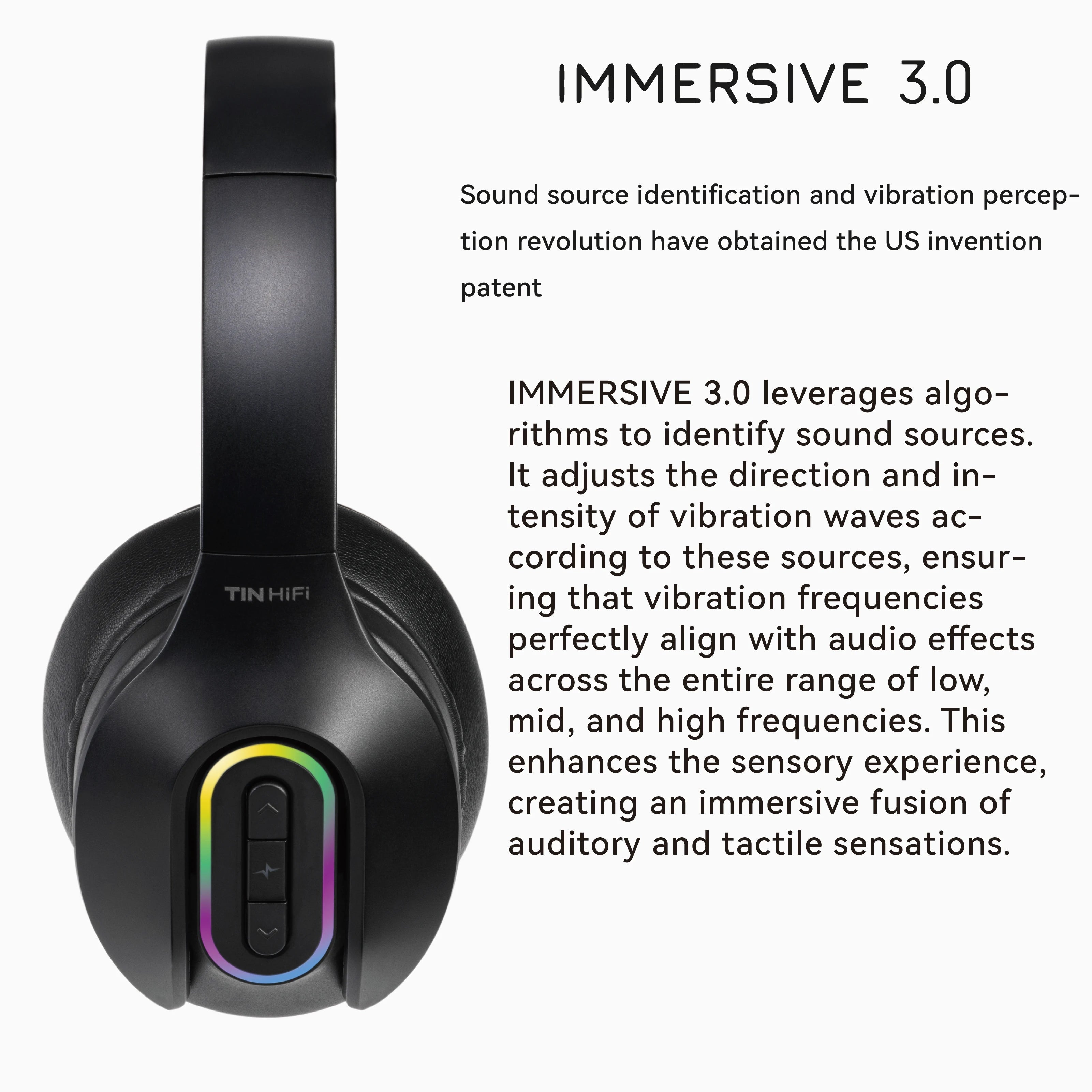 TinHiFi Chronos 40mm Titanium Plated Driver Headphones - Immersive 3.0 Sound for Audiophiles, Gaming & Studio Monitoring
