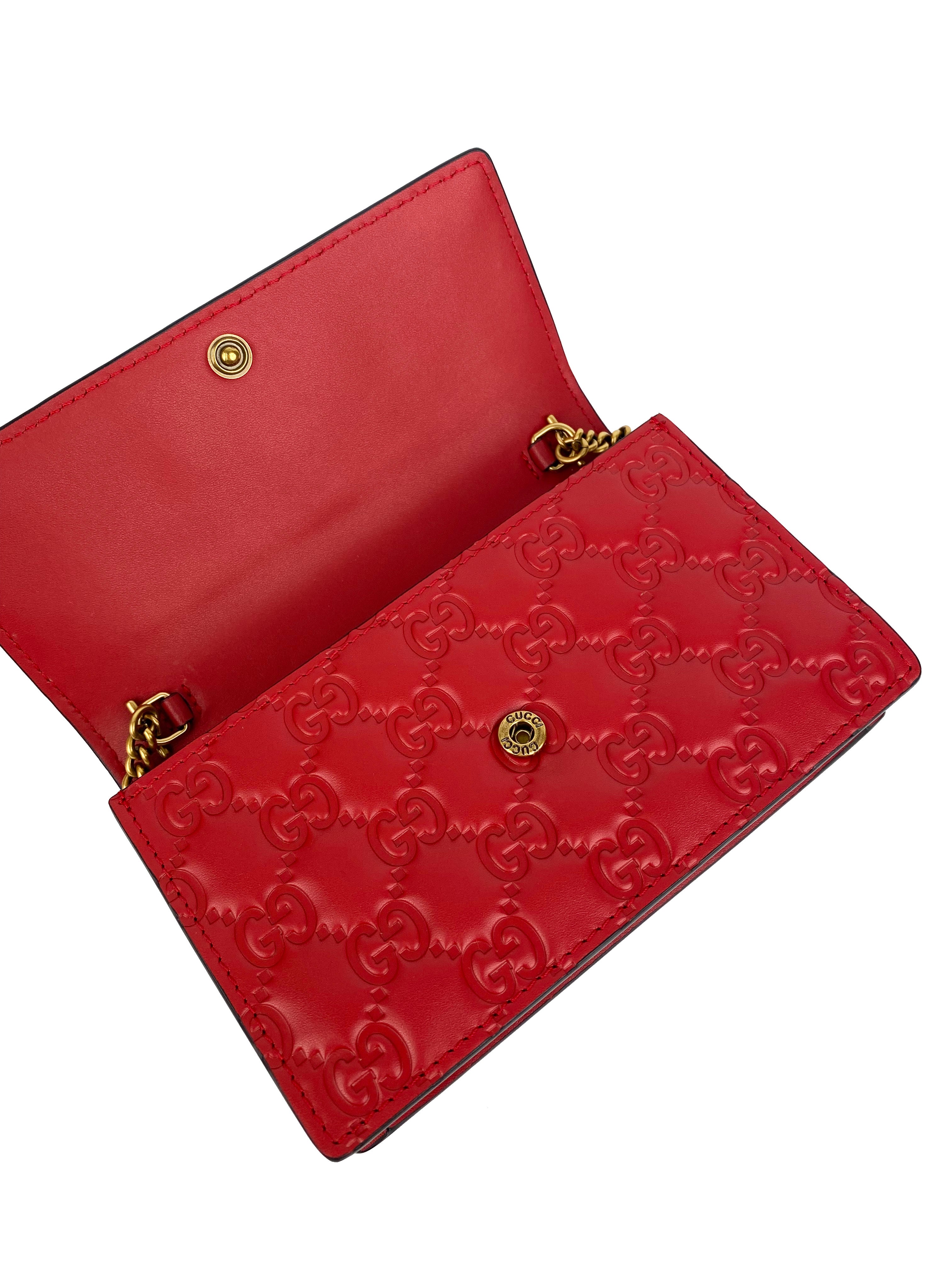 Gucci Red Mini Cherries Supreme Crossbody Bag - Luxury Designer Handbag for Women | Perfect for Parties, Date Nights & Special Occasions