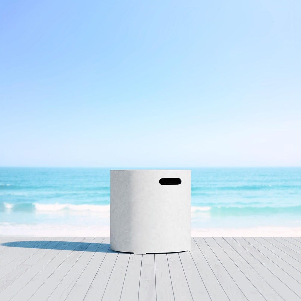Waterproof Cabo Tank Cover Side Table - Durable Outdoor Patio Furniture for Pool, Garden, and Deck Use