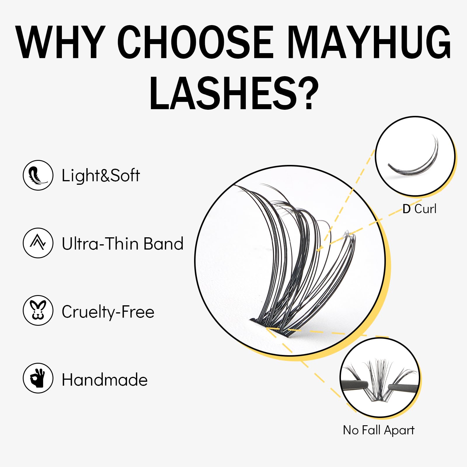 280Pcs 30D DIY Eyelash Extensions - Wispy D Curl False Lashes for Natural Look | Individual Lash Clusters (0.05D, 8-16mm Mixed Lengths) | At-Home Lash Extension Kit for Parties, Weddings & Daily Wear