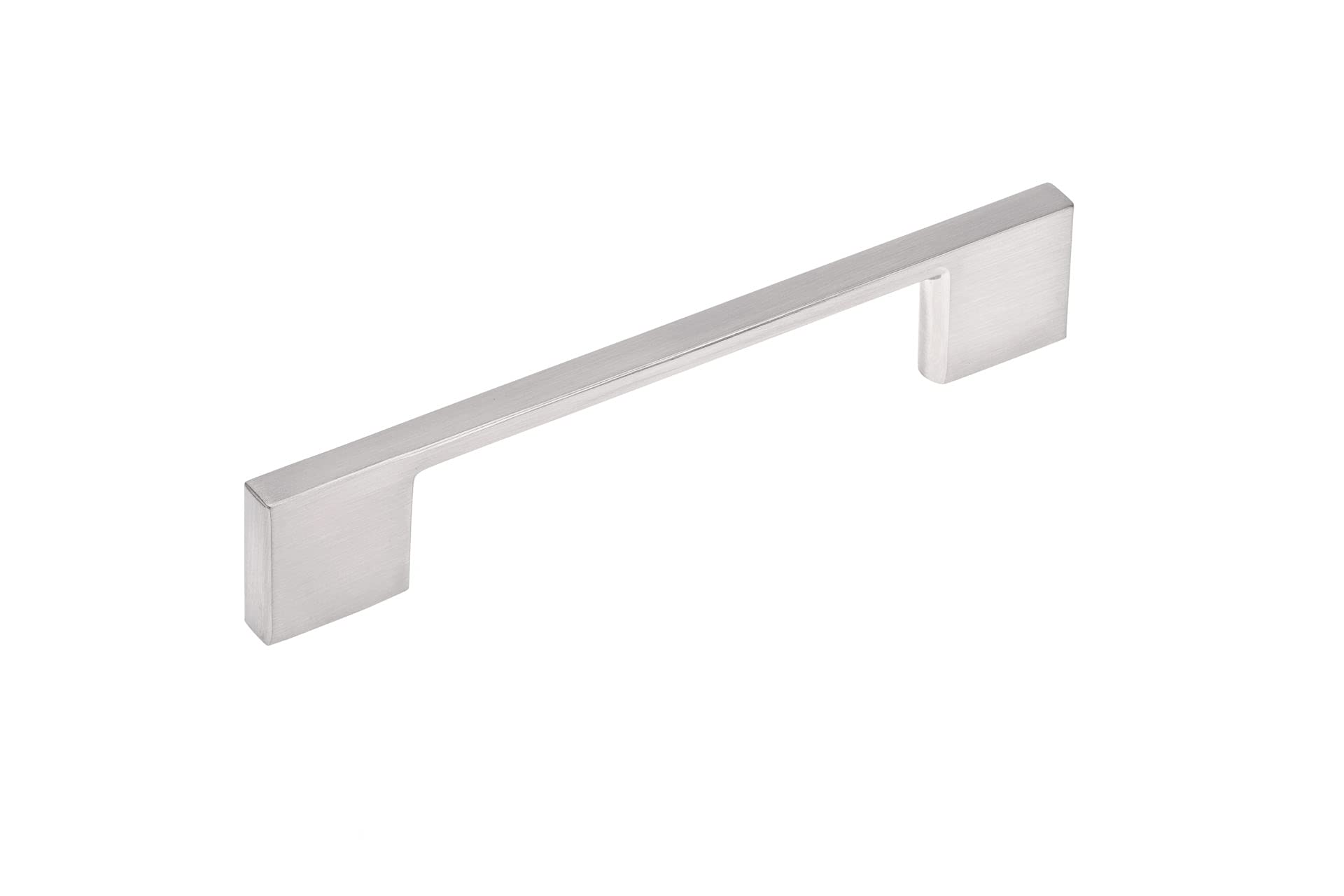 Richelieu Hardware 6132896195 Brushed Nickel Cabinet Pull - 3 3/4-inch (96mm) Center-to-Center Modern Handle for Kitchen Cabinets, Bathroom Vanity & Furniture Drawers | Durable & Stylish Upgrade for Home Renovation Projects