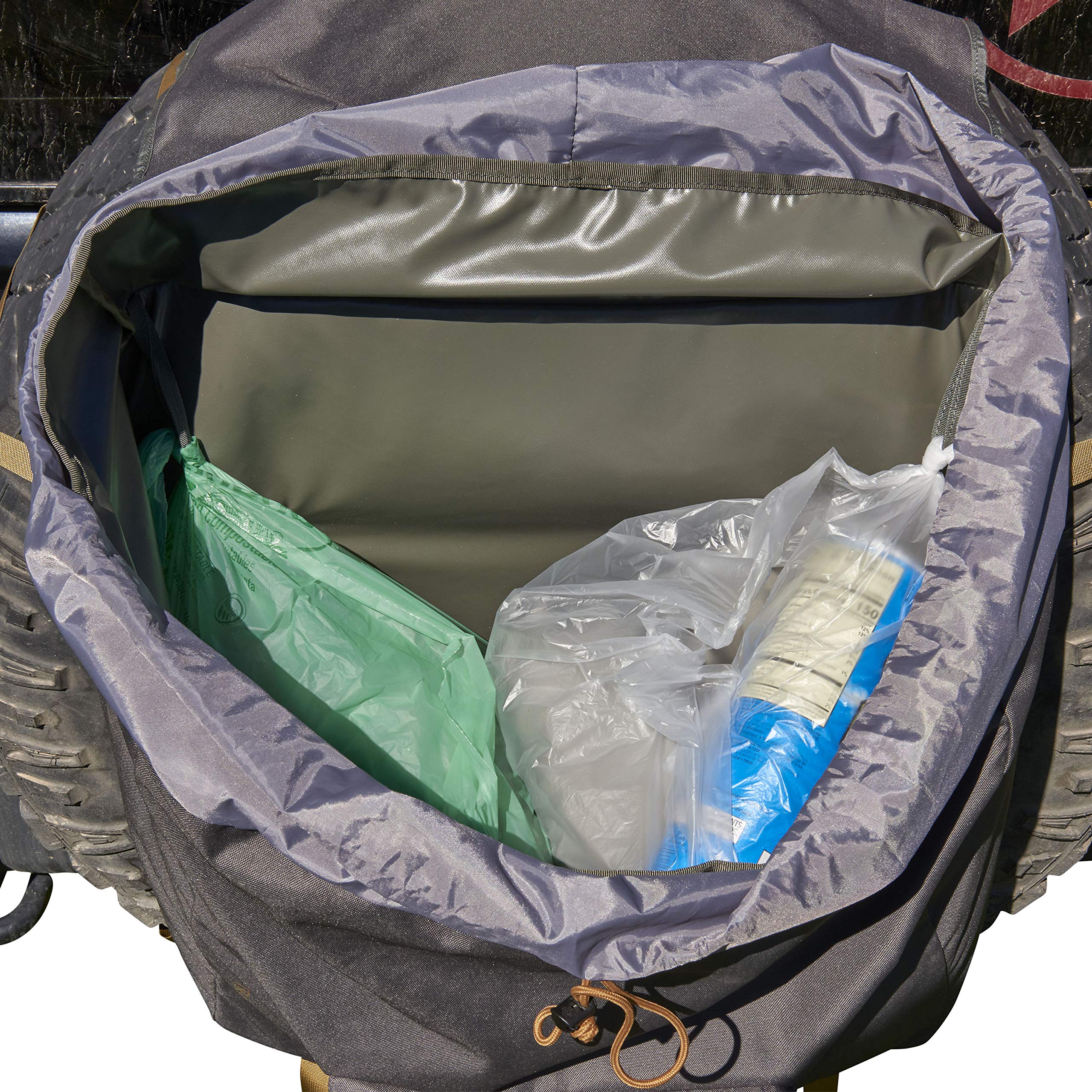Kelty Trash Pak Beluga Overland Spare Tire Trash Bag - Durable Storage for Camping Gear, Tools & Equipment - Fits Spare Tire or Van Door - Perfect for Off-Road Adventures, Road Trips & Outdoor Exploration