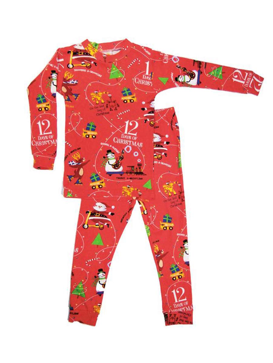 12 Days of Christmas Boys Pajama Set - Cozy Holiday Themed Pajamas for Kids | Perfect for Christmas Eve, Family Gatherings & Festive Sleepovers