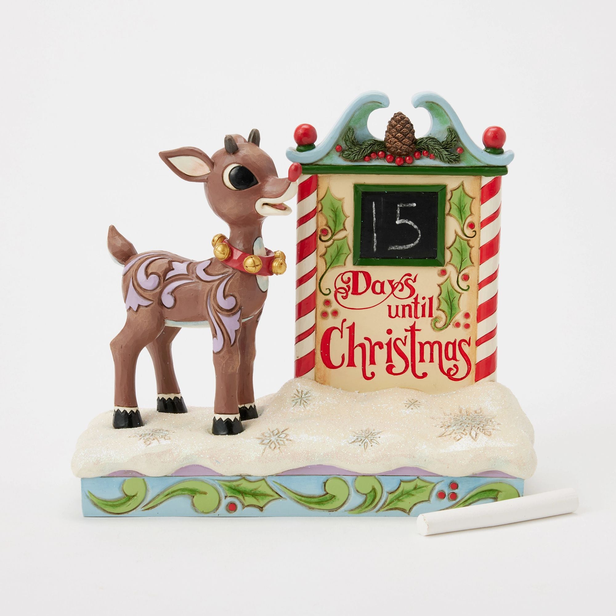 Rudolph Christmas Countdown Calendar - Fun Holiday Advent Calendar for Kids & Families - Perfect for Home, Office & Classroom Decor