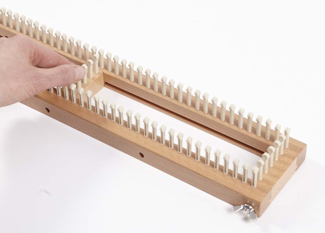 Authentic Knitting Board Loom Kit - All-in-One Knitting Loom Set for Beginners & Experts - Perfect for DIY Scarves, Hats & Home Decor Projects