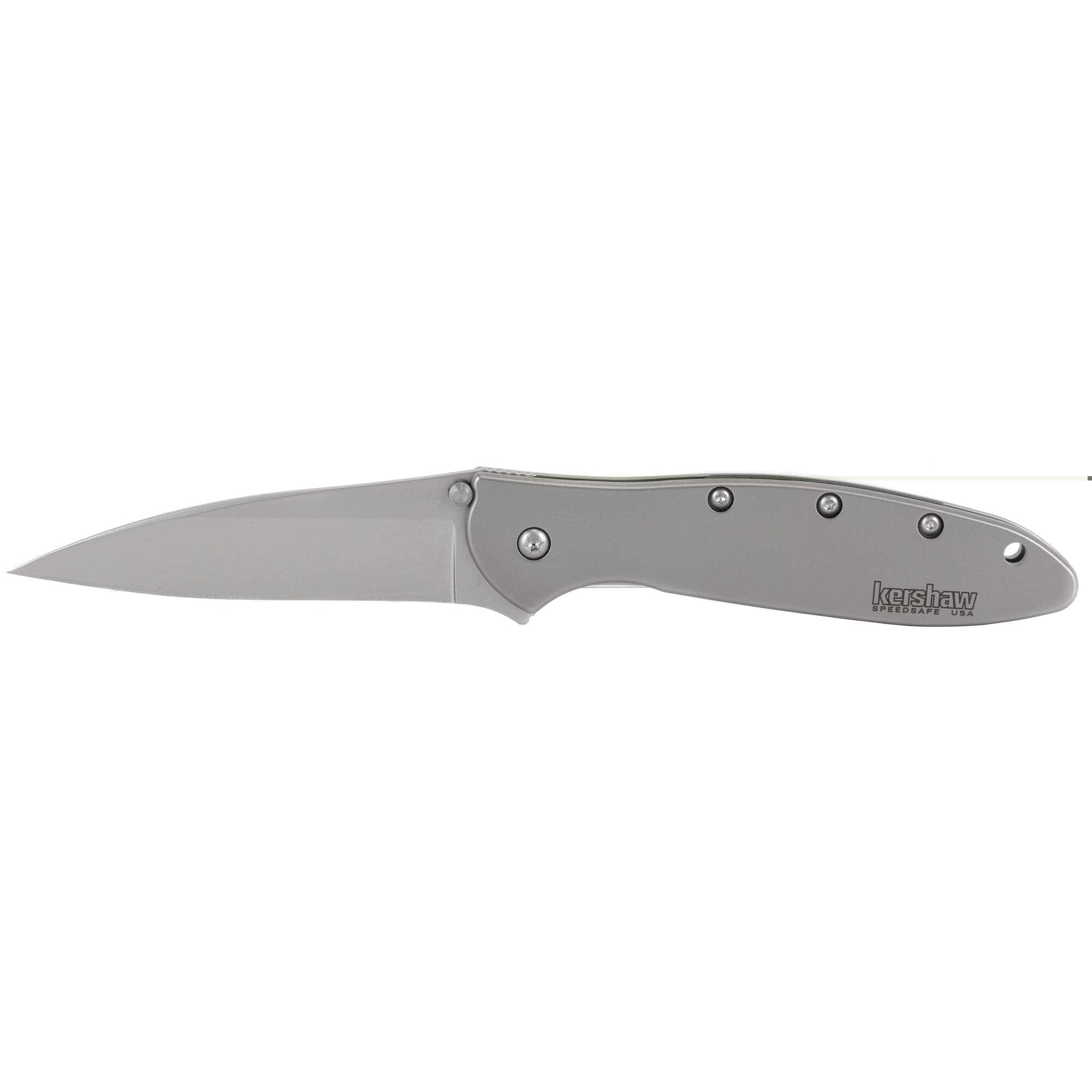 Kershaw Leek Folding Knife - Olive Drab Finish, Pocket Knife with Assisted Opening for Everyday Carry (EDC), Camping, Hiking & Outdoor Activities