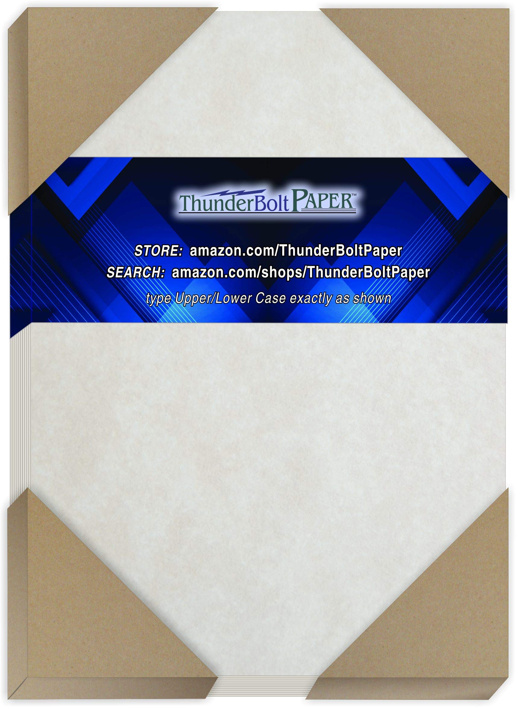 100 Sheets Gray Parchment Paper 65lb Cover Weight - 5.5