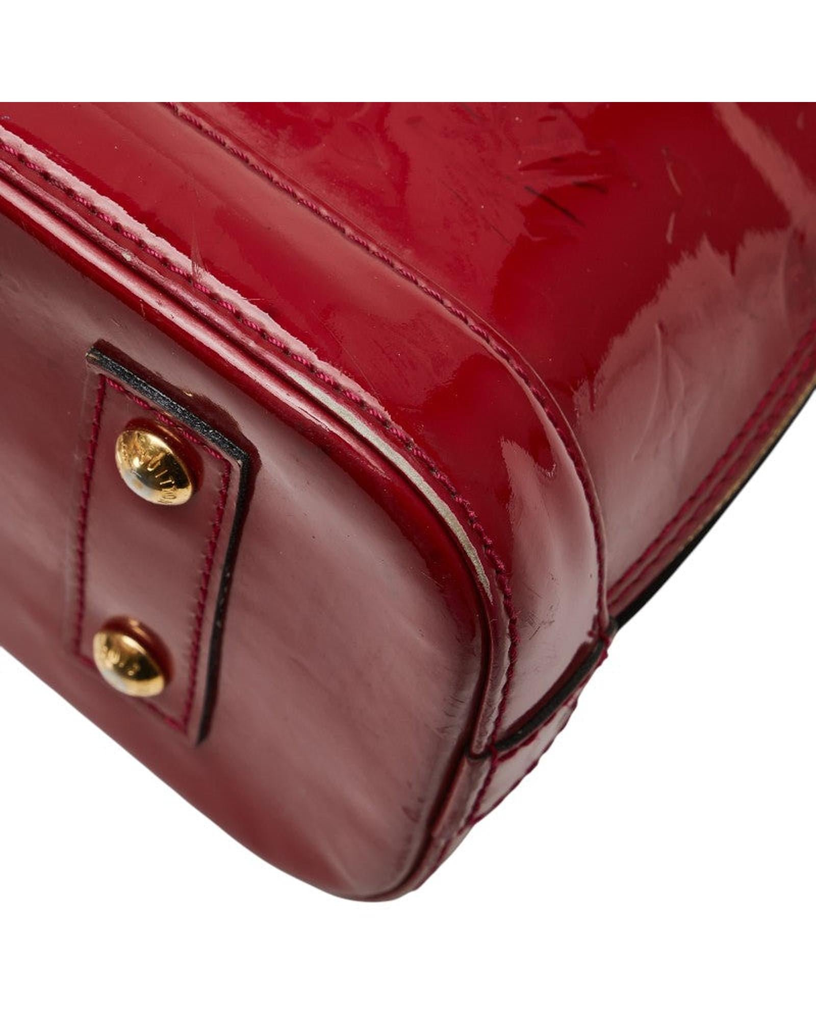 Louis Vuitton Alma BB Monogram Vernis Leather Handbag for Women - Stylish Crossbody Purse for Work, Travel & Evening Events