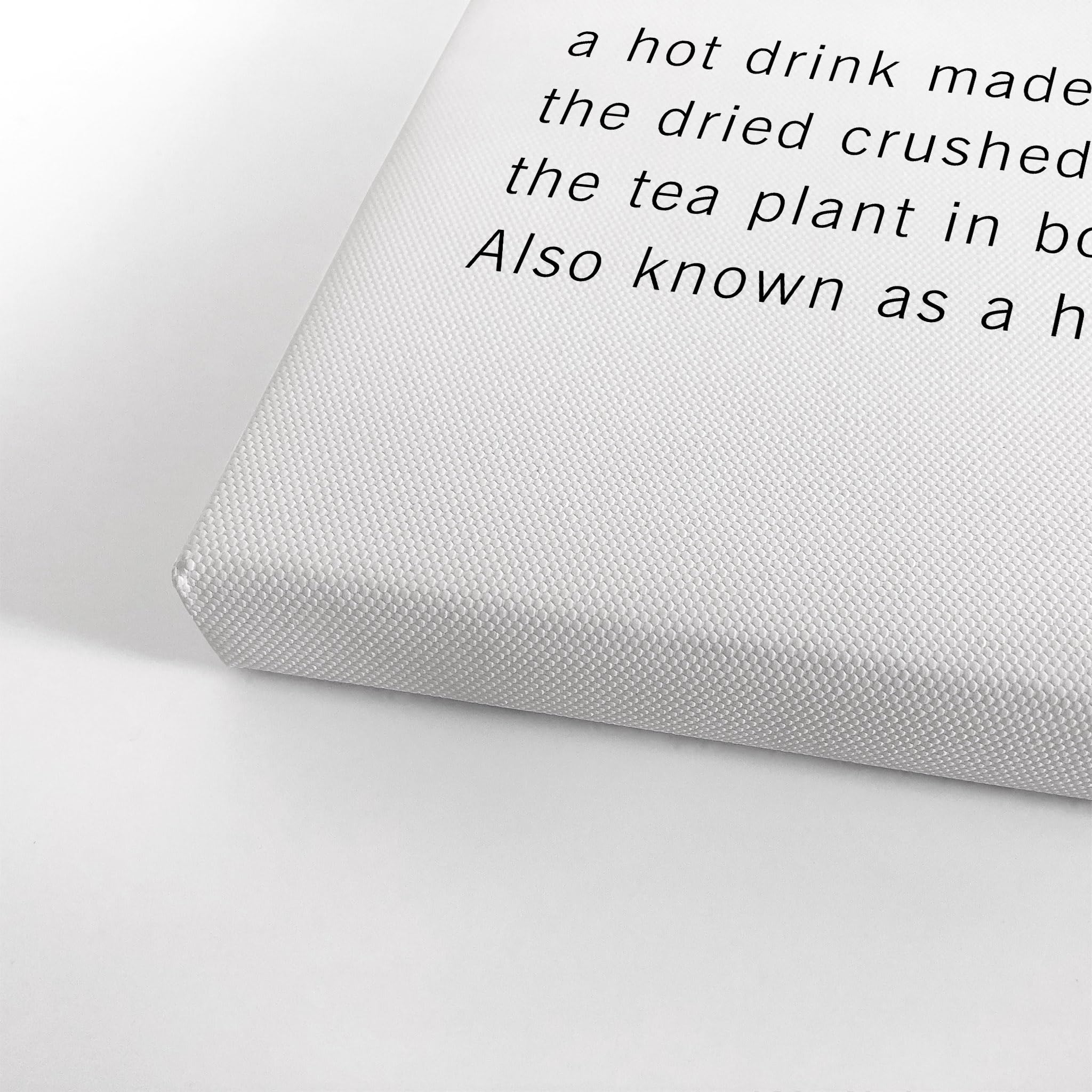 Funny Noun Dictionary Definition of Tea Canvas Print - Inspirational Quote Wall Art for Office, Living Room, Bedroom & Bathroom Decor - Ready to Hang Home Décor (40x30 Inches, Made in USA) - Perfect Gift for Tea Lovers & Humor Enthusiasts