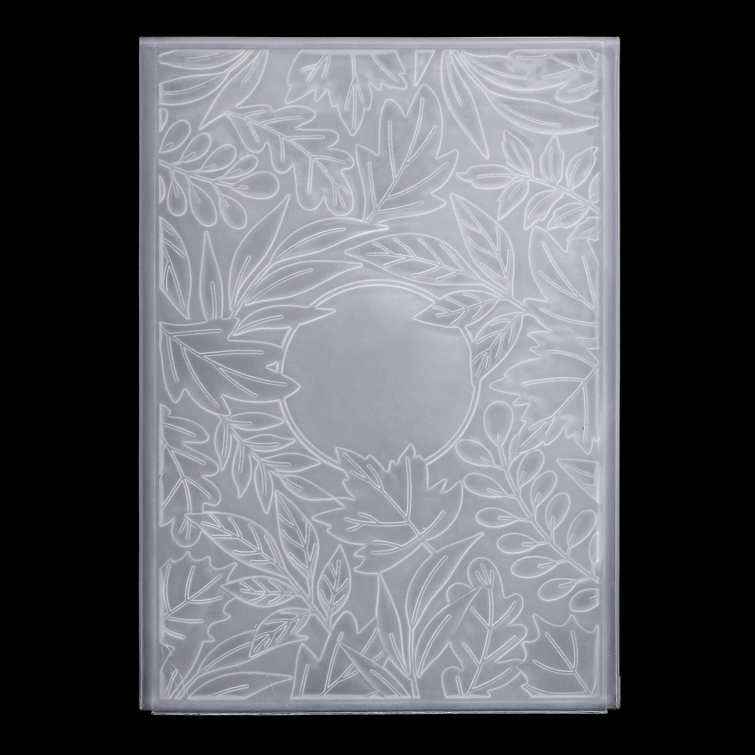 3D Embossing Folders for Card Making - 6.42x4.53 Inch Ornate Garland Autumn Leaves Embossed Templates, Tropical Fall Textured Stencils for Scrapbooking, DIY Paper Crafts, Wedding Invitations & Gift Cards