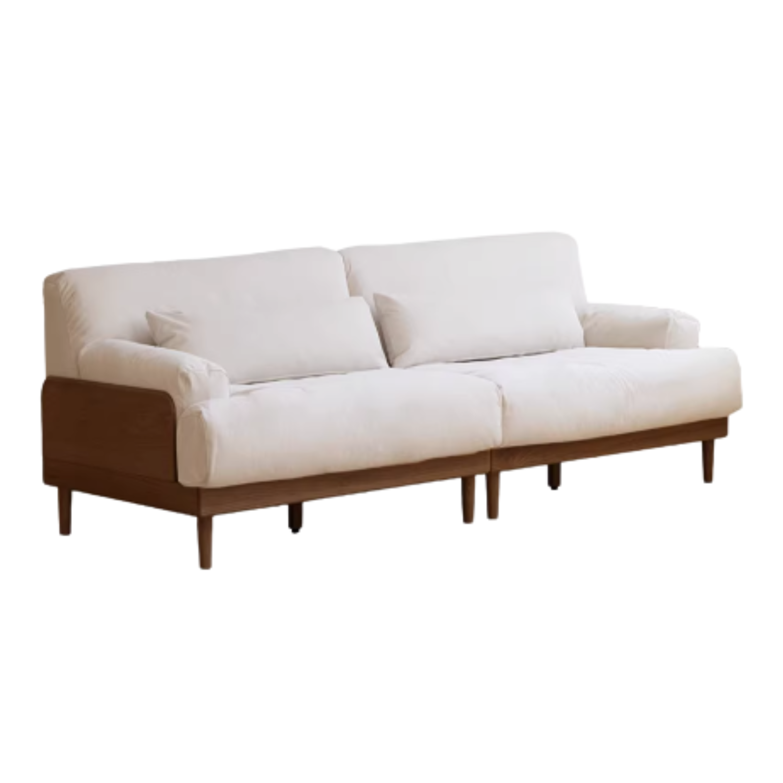 Premium Black Walnut & Oak Solid Wood Leather Recliner Sofa - Luxurious Comfort for Living Room, Lounge & Home Theater