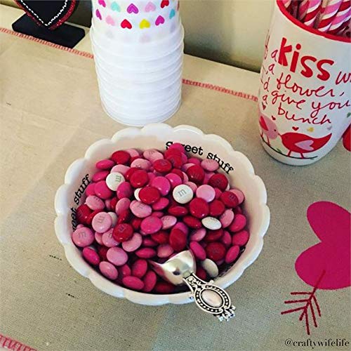 Mud Pie 4881012S White Candy Dish 