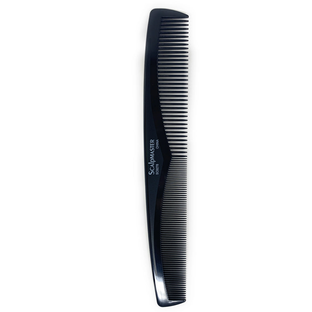 Scalpmaster 7.5 Inch Heat Resistant Barber Comb - Professional Salon Finishing Comb for Men & Women - Hair Cutting & Styling Tool - 2 Pack for Travel & Home Use